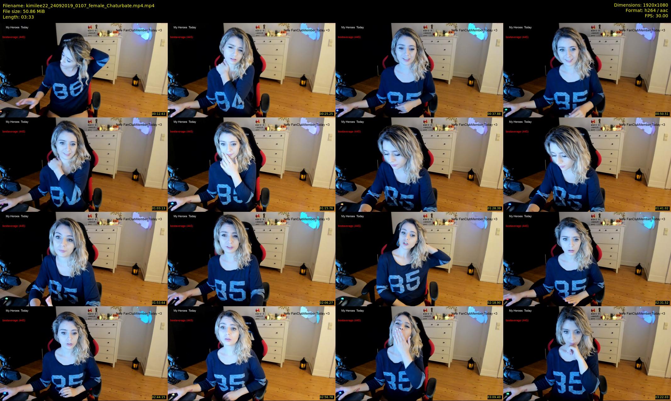 kimilee22 — 4 minute Chaturbate female cam show recording, 1080p, Sep 24, 2019