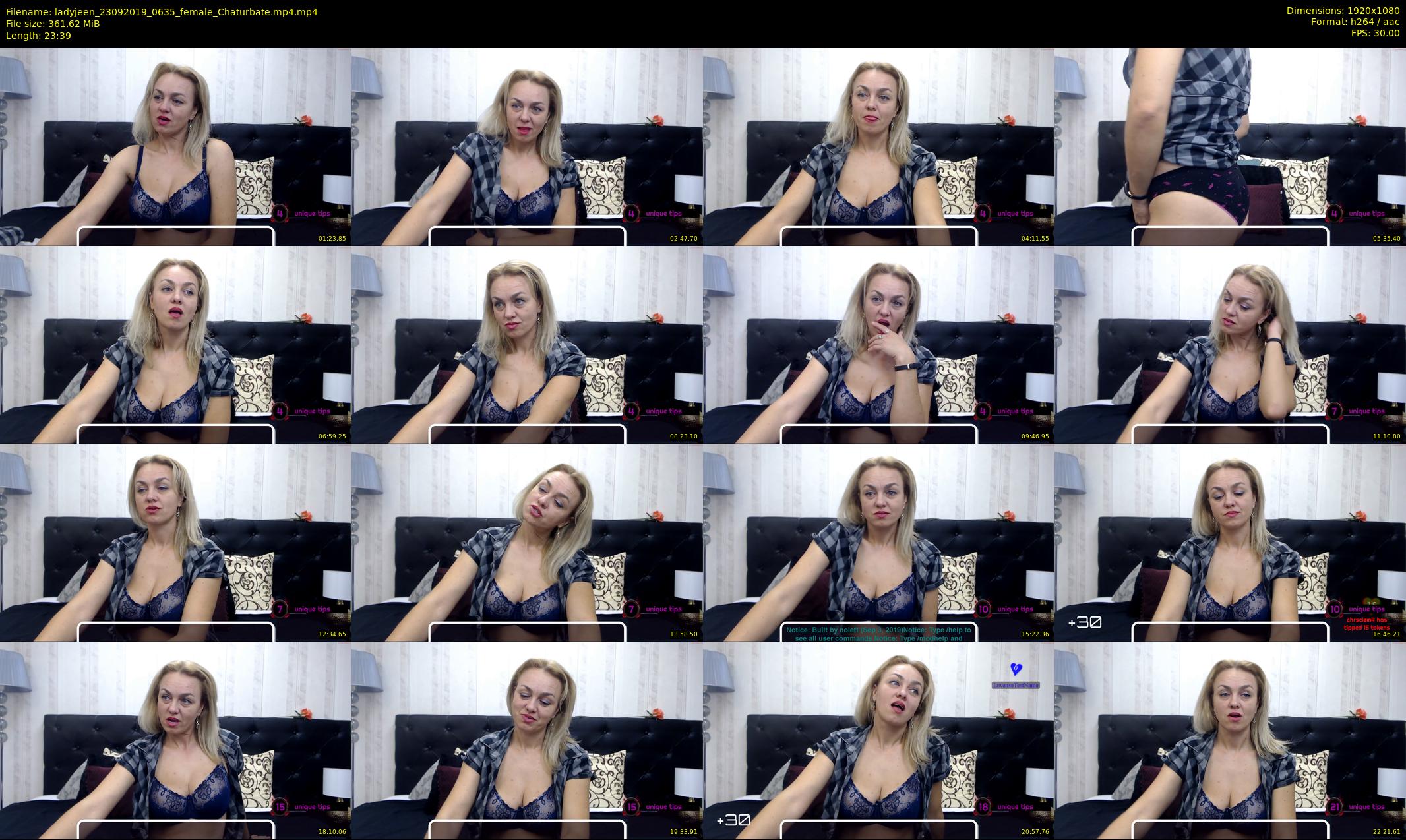 ladyjeen — 24 minute Chaturbate female cam show recording, 1080p, Sep 23, 2019