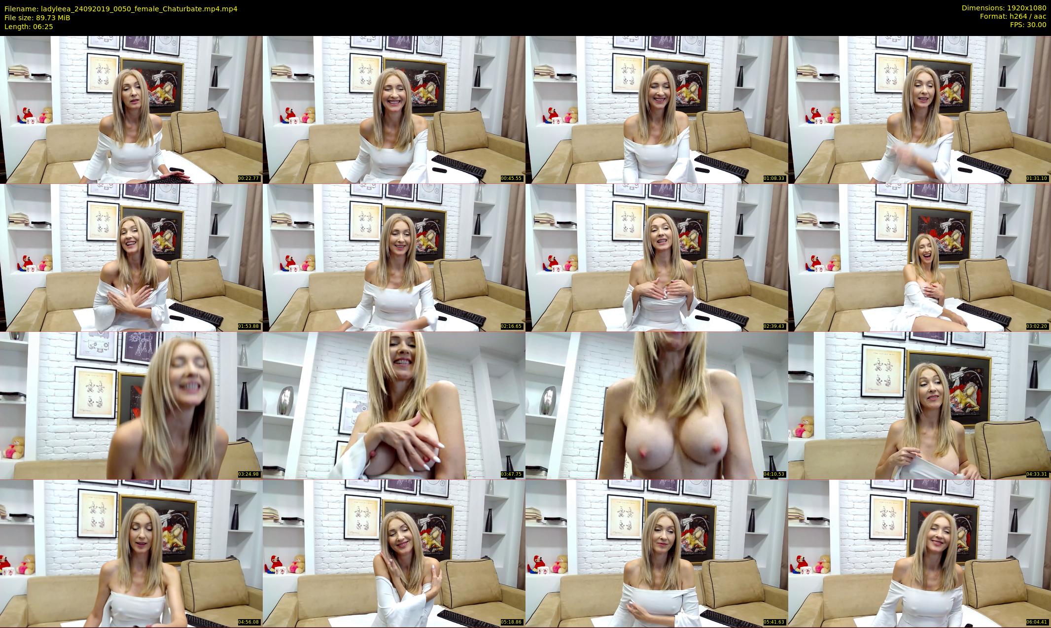 ladyleea — 7 minute Chaturbate female cam show recording, 1080p, Sep 24, 2019