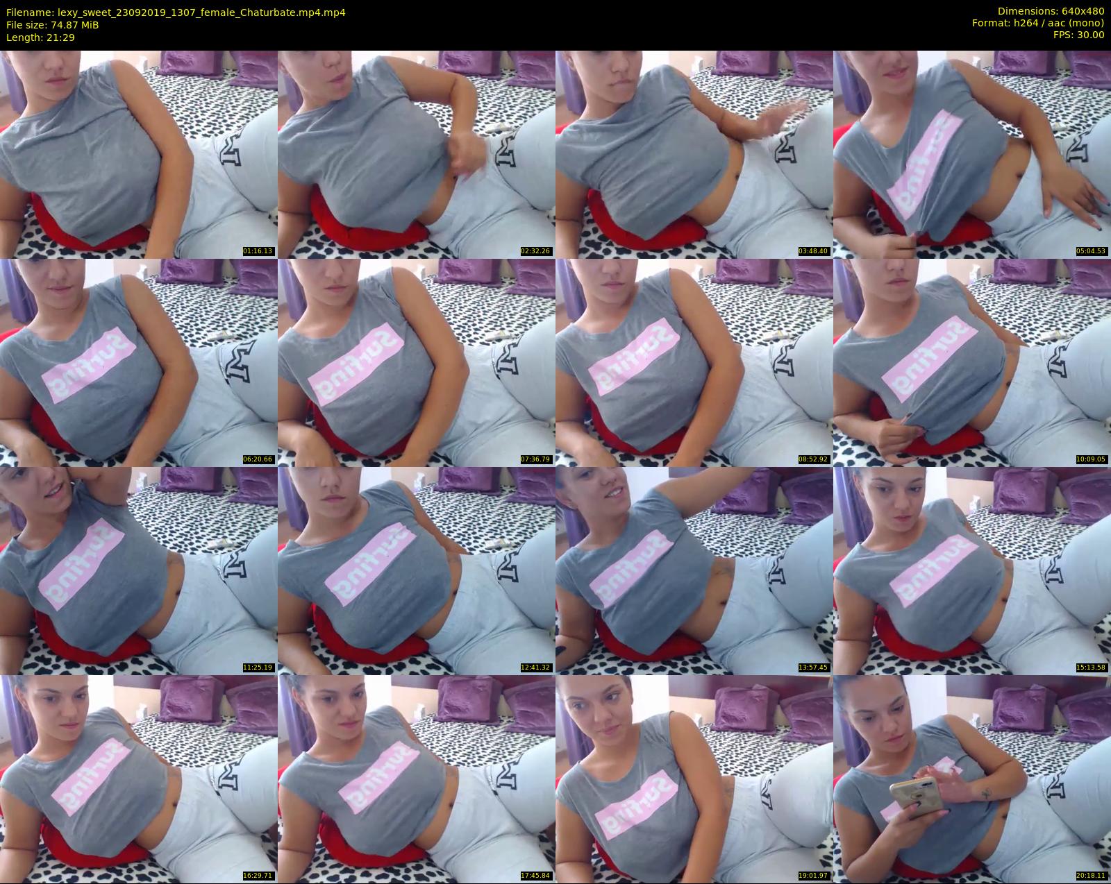 lexy_sweet — 22 minute Chaturbate female cam show recording, 480p, Sep 23, 2019