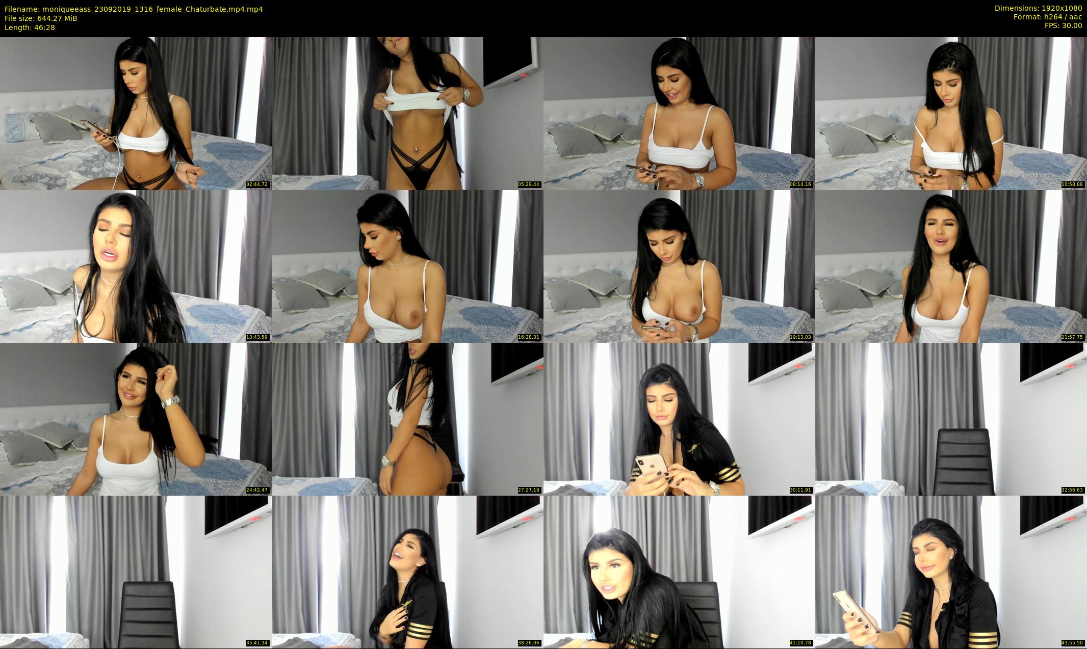 moniqueeass — 47 minute Chaturbate female cam show recording, 1080p, Sep 23, 2019