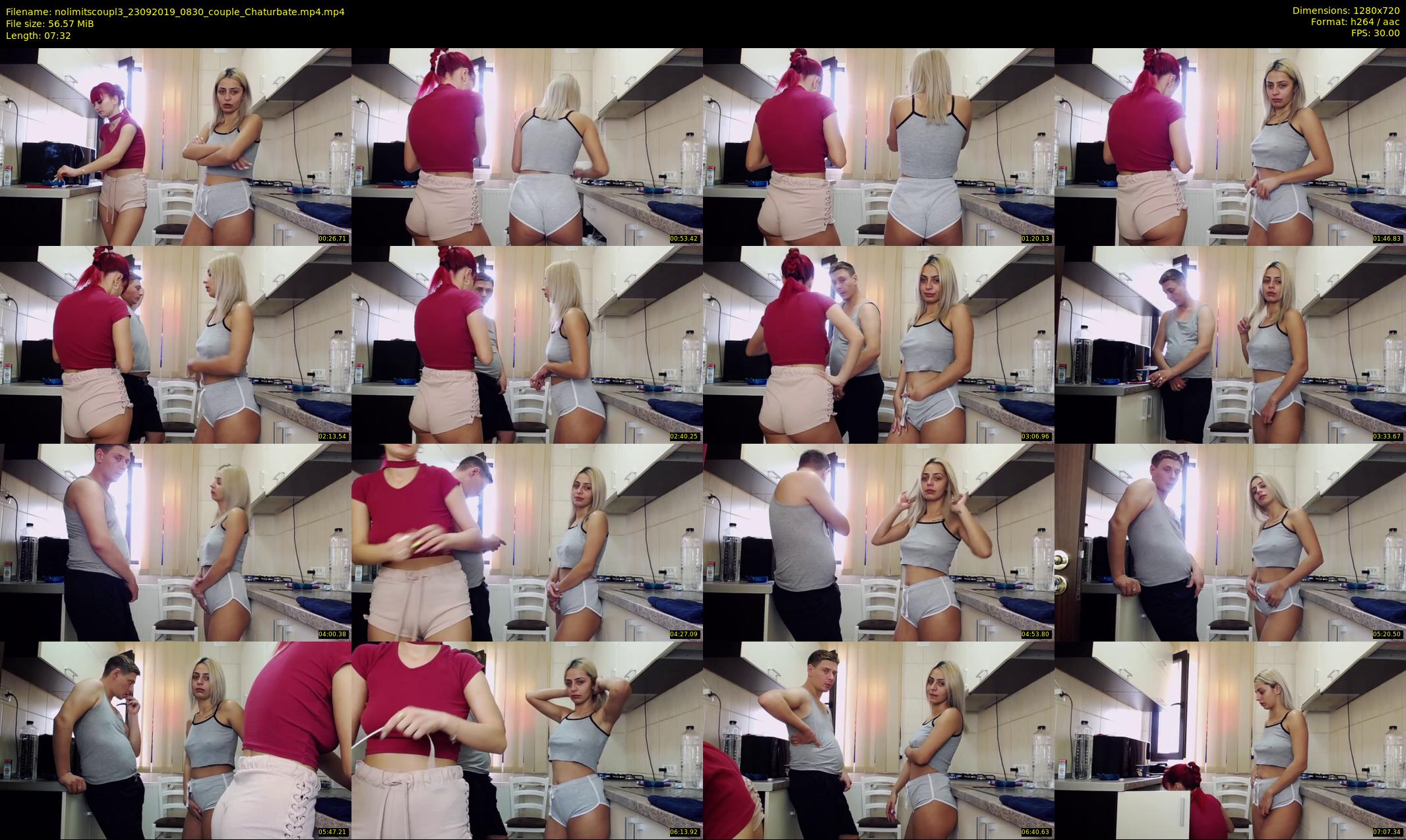 nolimitscoupl3 — 8 minute Chaturbate couple cam show recording, 720p, Sep 23, 2019