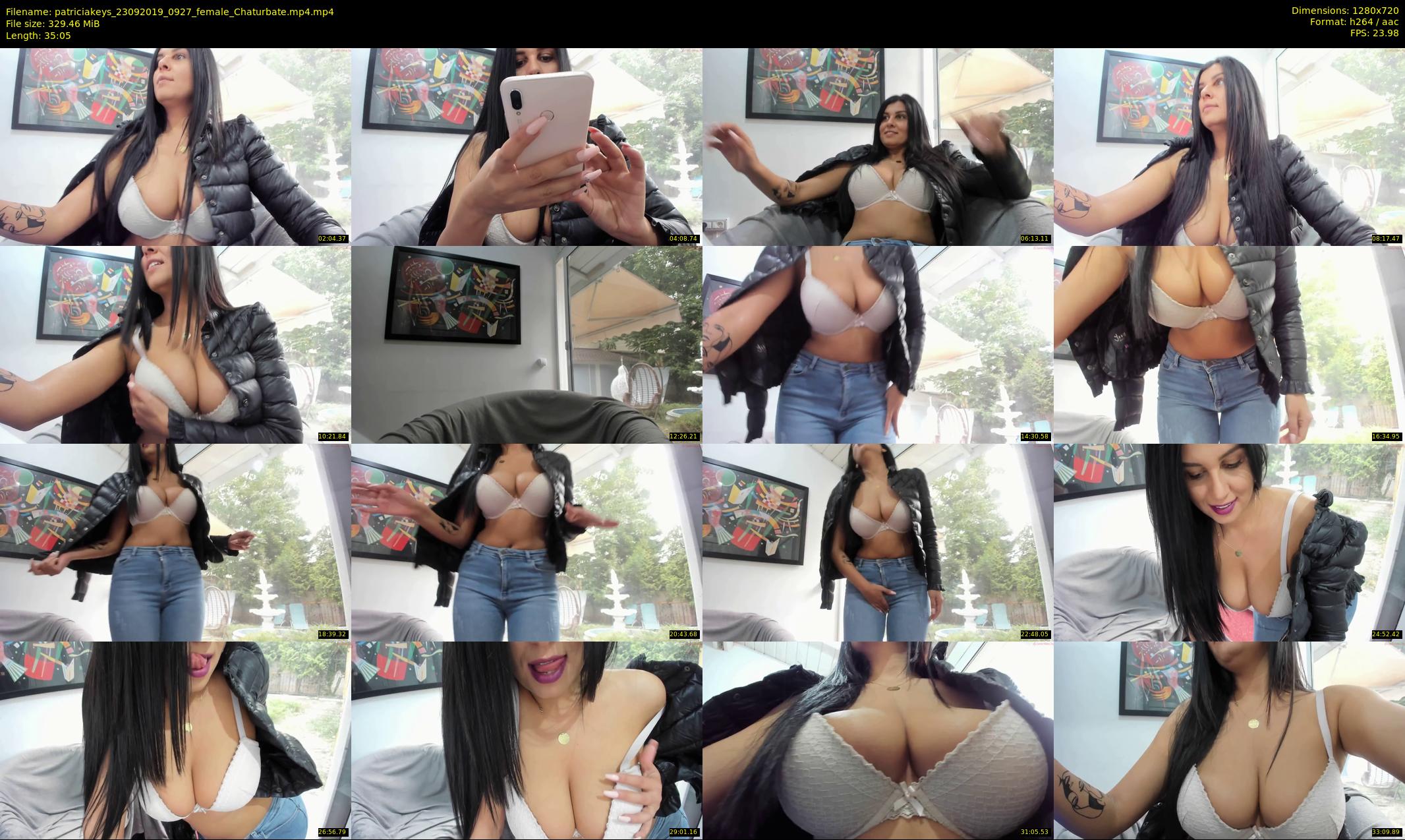 patriciakeys — 36 minute Chaturbate female cam show recording, 720p, Sep 23, 2019