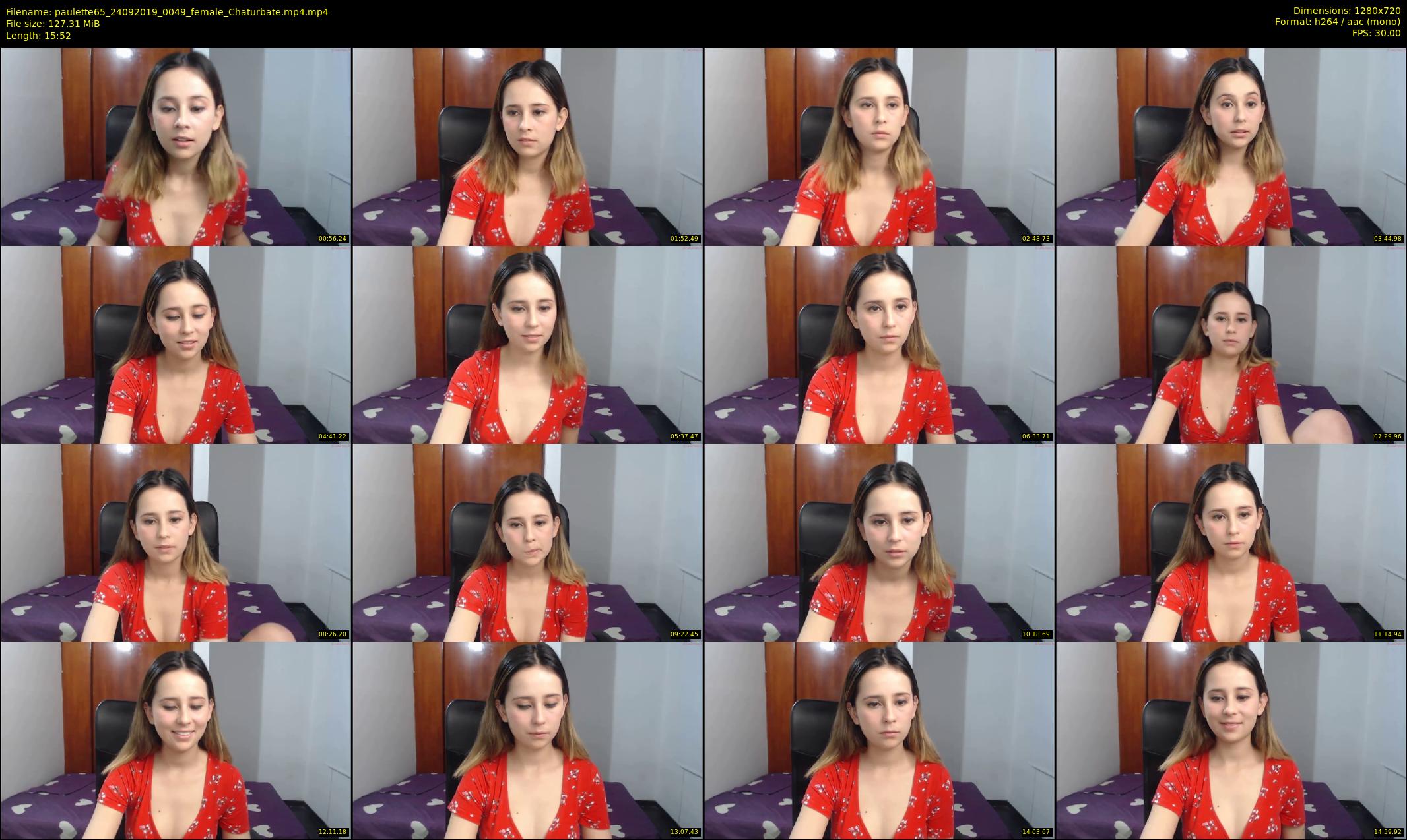 paulette65 — 16 minute Chaturbate female cam show recording, 720p, Sep 24, 2019