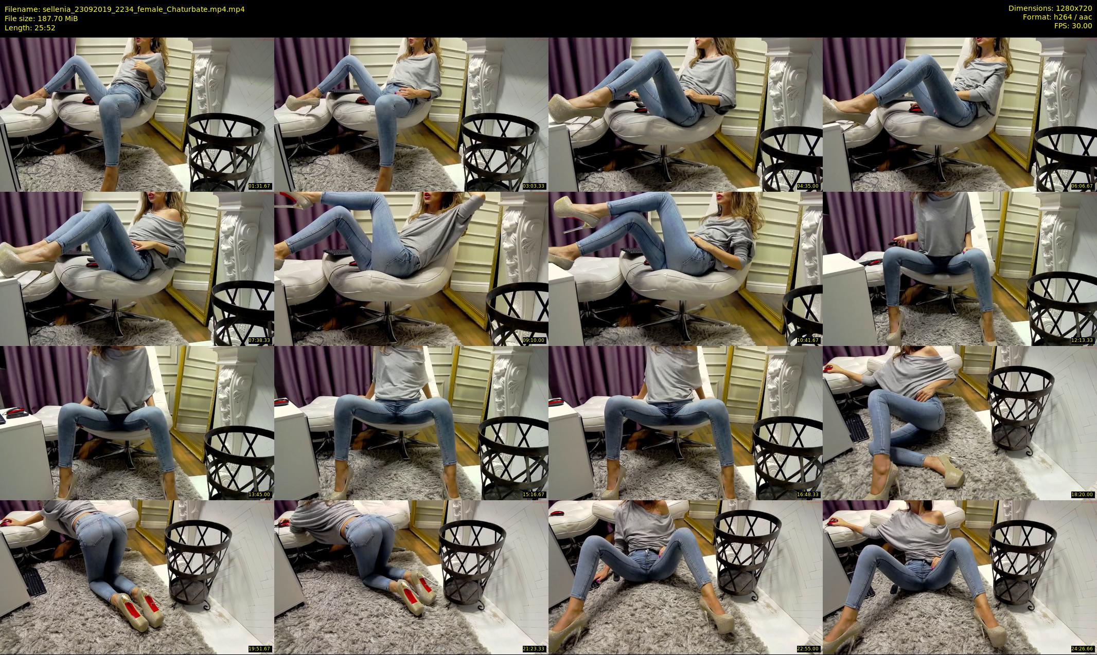 sellenia — 26 minute Chaturbate female cam show recording, 720p, Sep 23, 2019