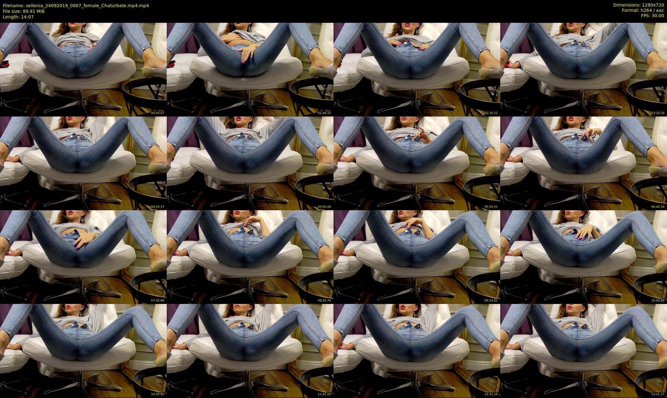 sellenia — 15 minute Chaturbate female cam show recording, 720p, Sep 24, 2019