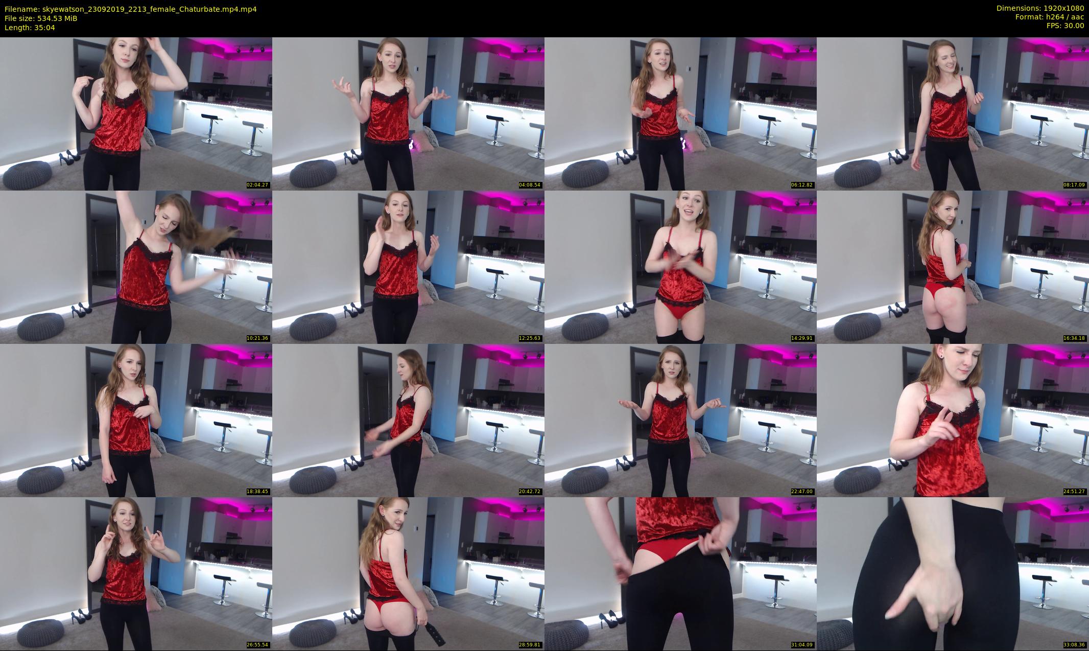 skyewatson — 36 minute Chaturbate female cam show recording, 1080p, Sep 23, 2019