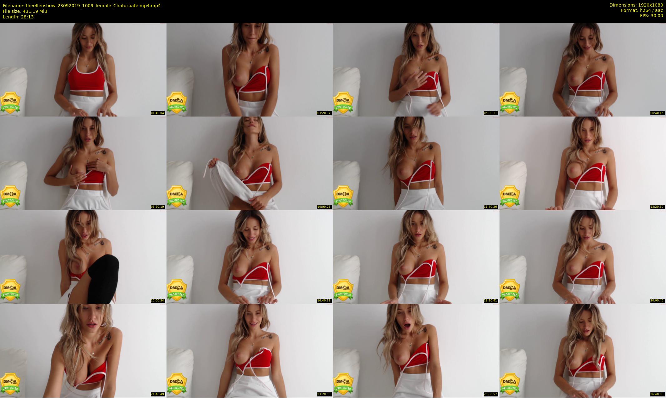 theellenshow — 29 minute Chaturbate female cam show recording, 1080p, Sep 23, 2019