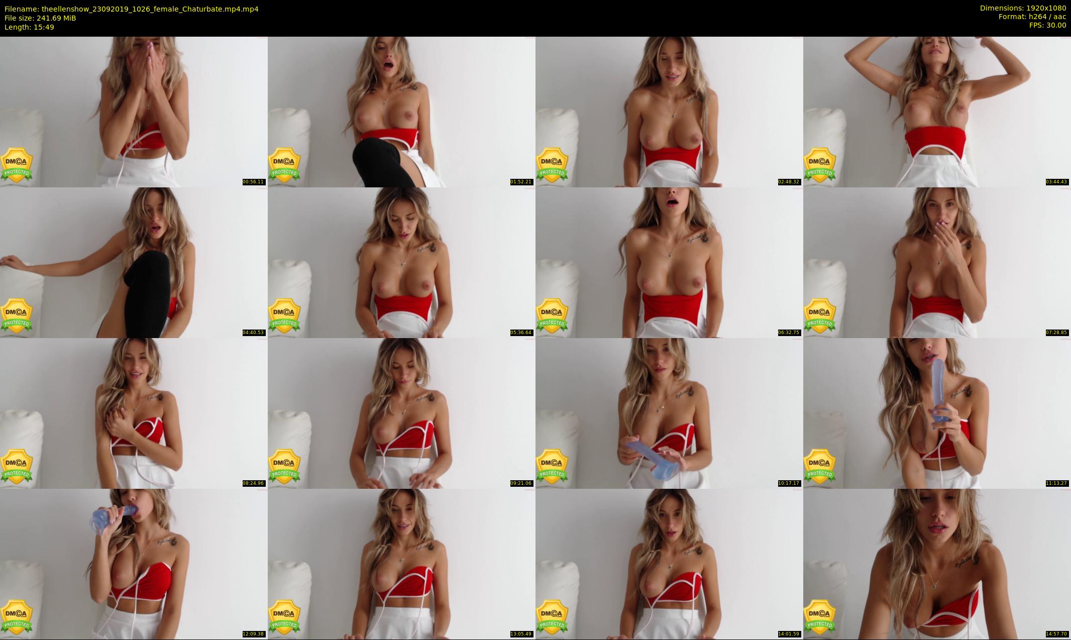 theellenshow — 16 minute Chaturbate female cam show recording, 1080p, Sep 23, 2019