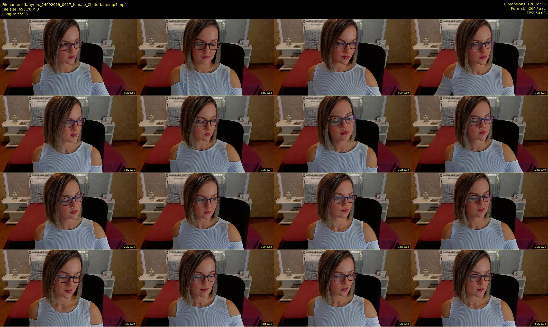 tiffanyriox — 56 minute Chaturbate female cam show recording, 720p, Sep 24, 2019