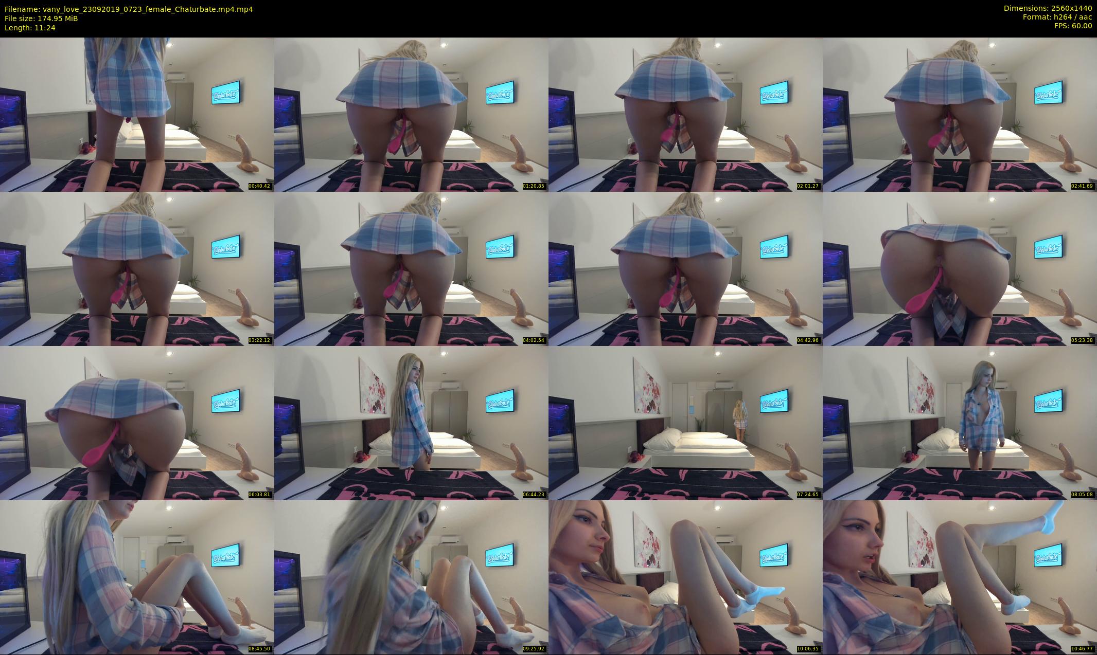 vany_love — 12 minute Chaturbate female cam show recording, 1080p, Sep 23, 2019