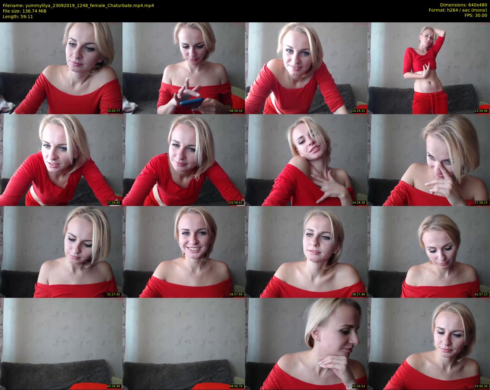 yummylilya — 60 minute Chaturbate female cam show recording, 480p, Sep 23, 2019