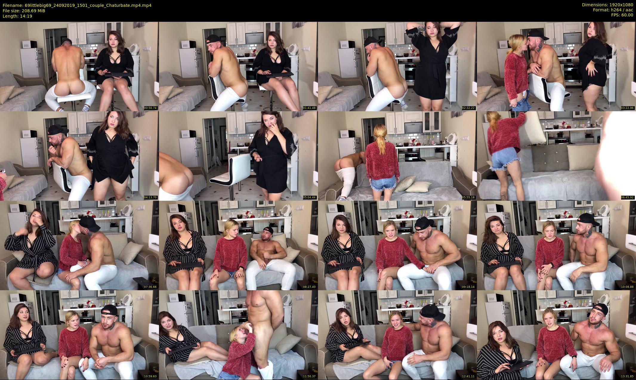 69littlebig69 — 15 minute Chaturbate couple cam show recording, 1080p, Sep 24, 2019