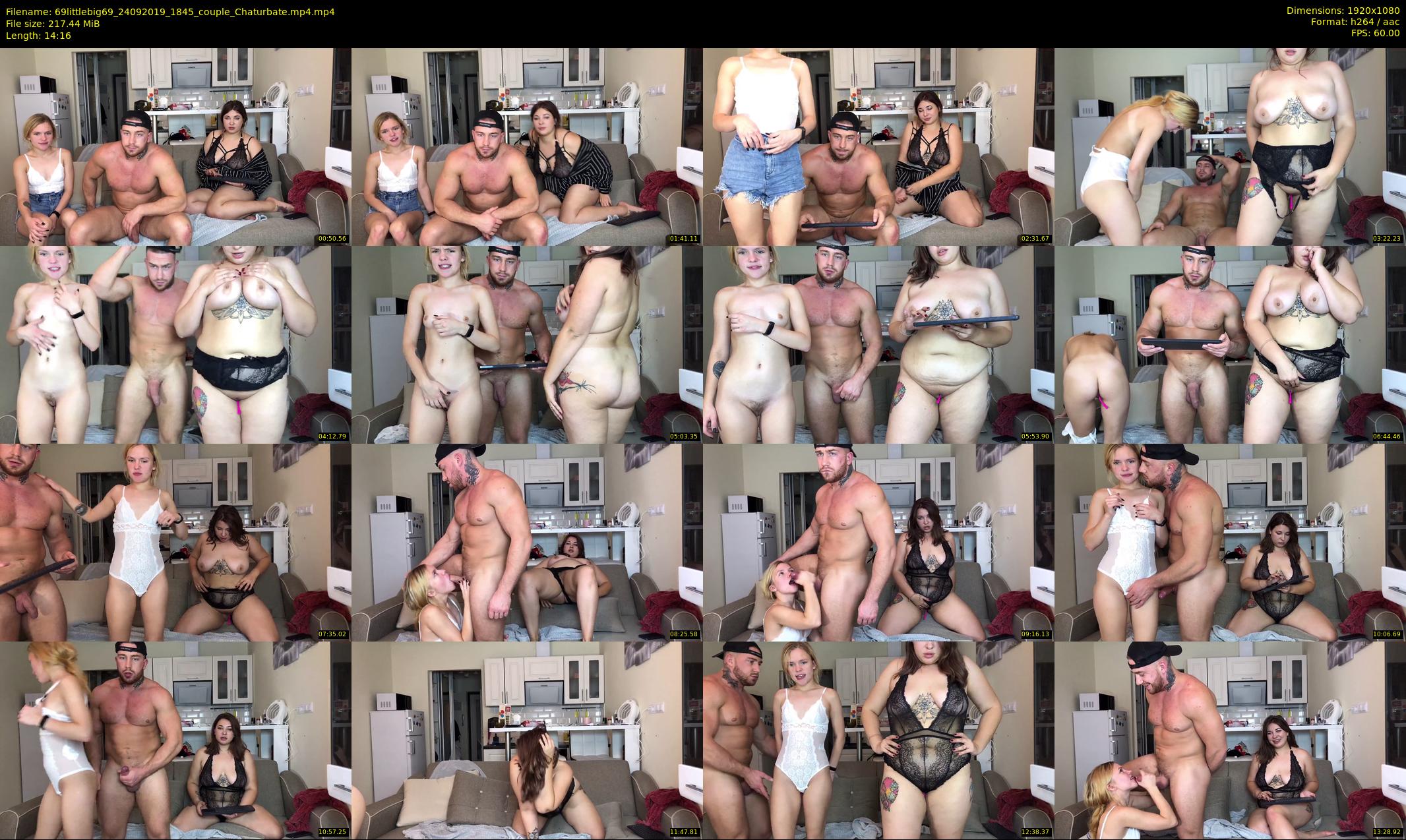69littlebig69 — 15 minute Chaturbate couple cam show recording, 1080p, Sep 24, 2019