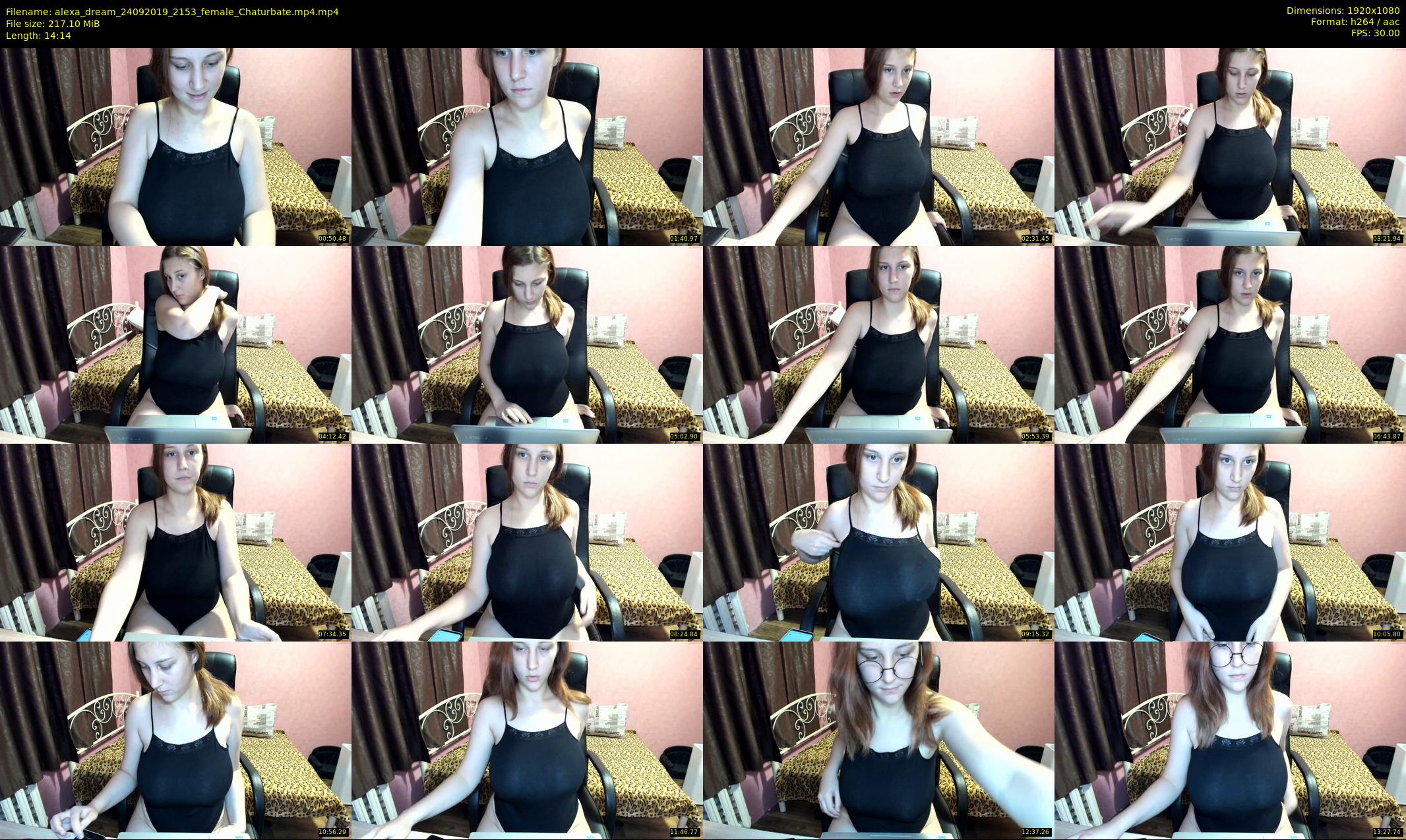 alexa_dream — 15 minute Chaturbate female cam show recording, 1080p, Sep 24, 2019