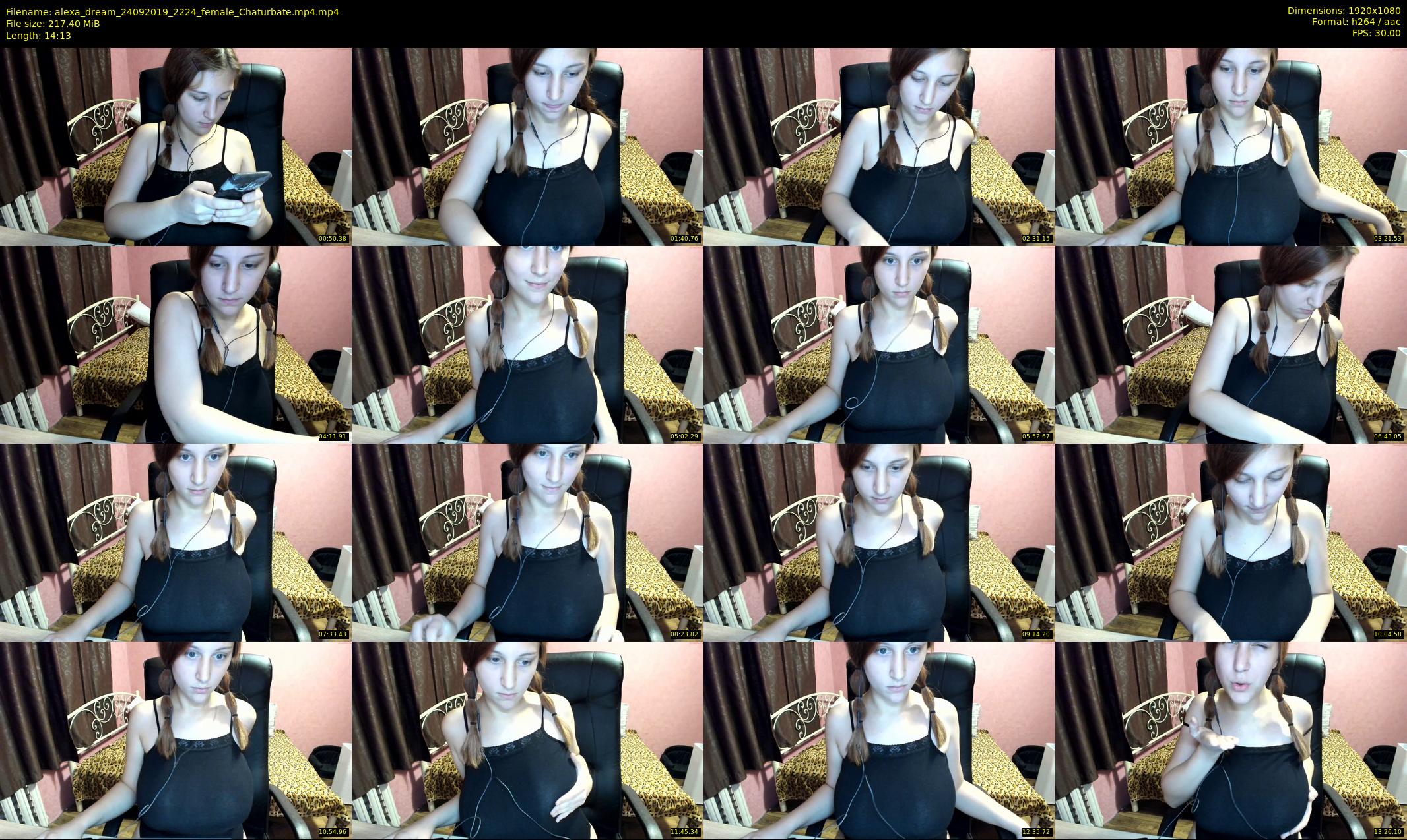 alexa_dream — 15 minute Chaturbate female cam show recording, 1080p, Sep 24, 2019