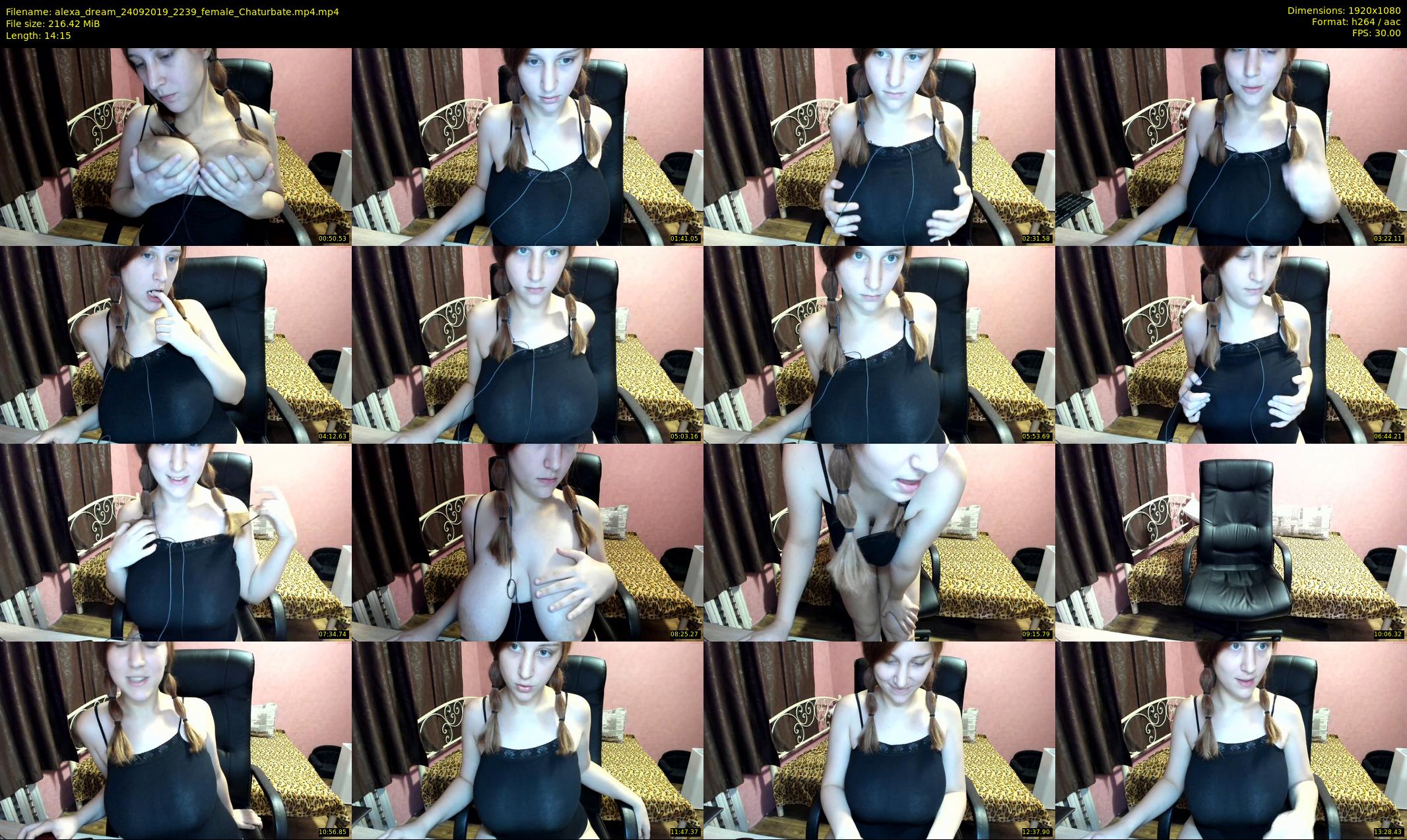 alexa_dream — 15 minute Chaturbate female cam show recording, 1080p, Sep 24, 2019