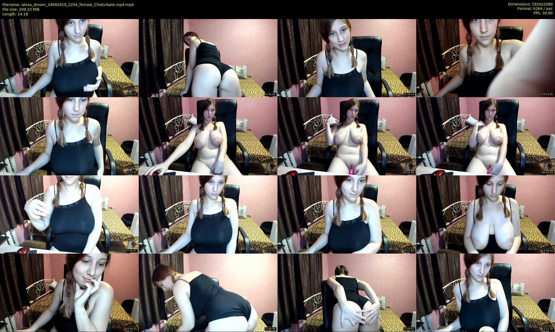 alexa_dream — 15 minute Chaturbate female cam show recording, 1080p, Sep 24, 2019