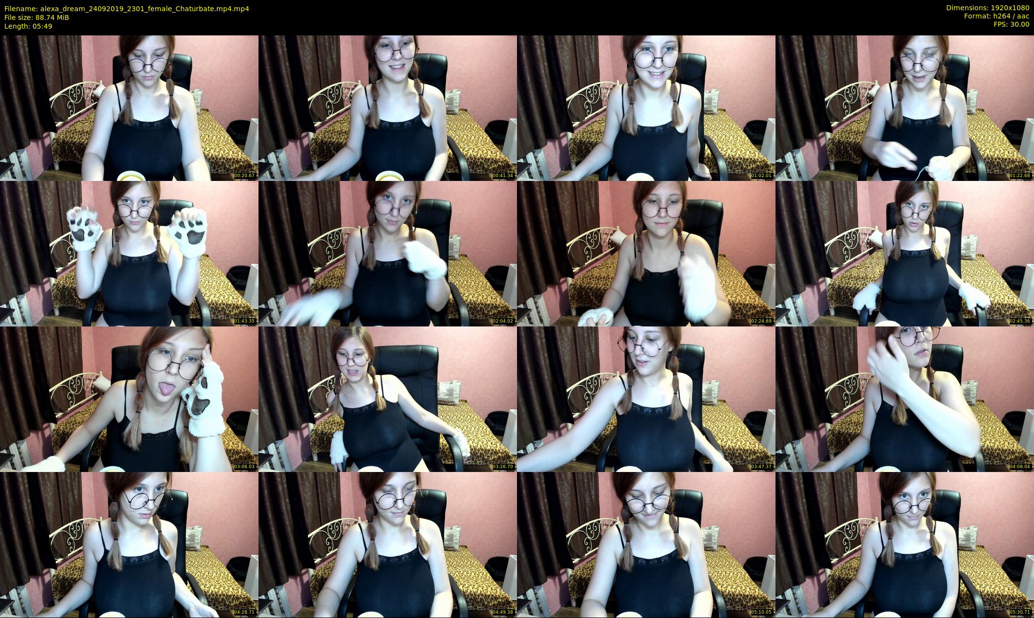 alexa_dream — 6 minute Chaturbate female cam show recording, 1080p, Sep 24, 2019