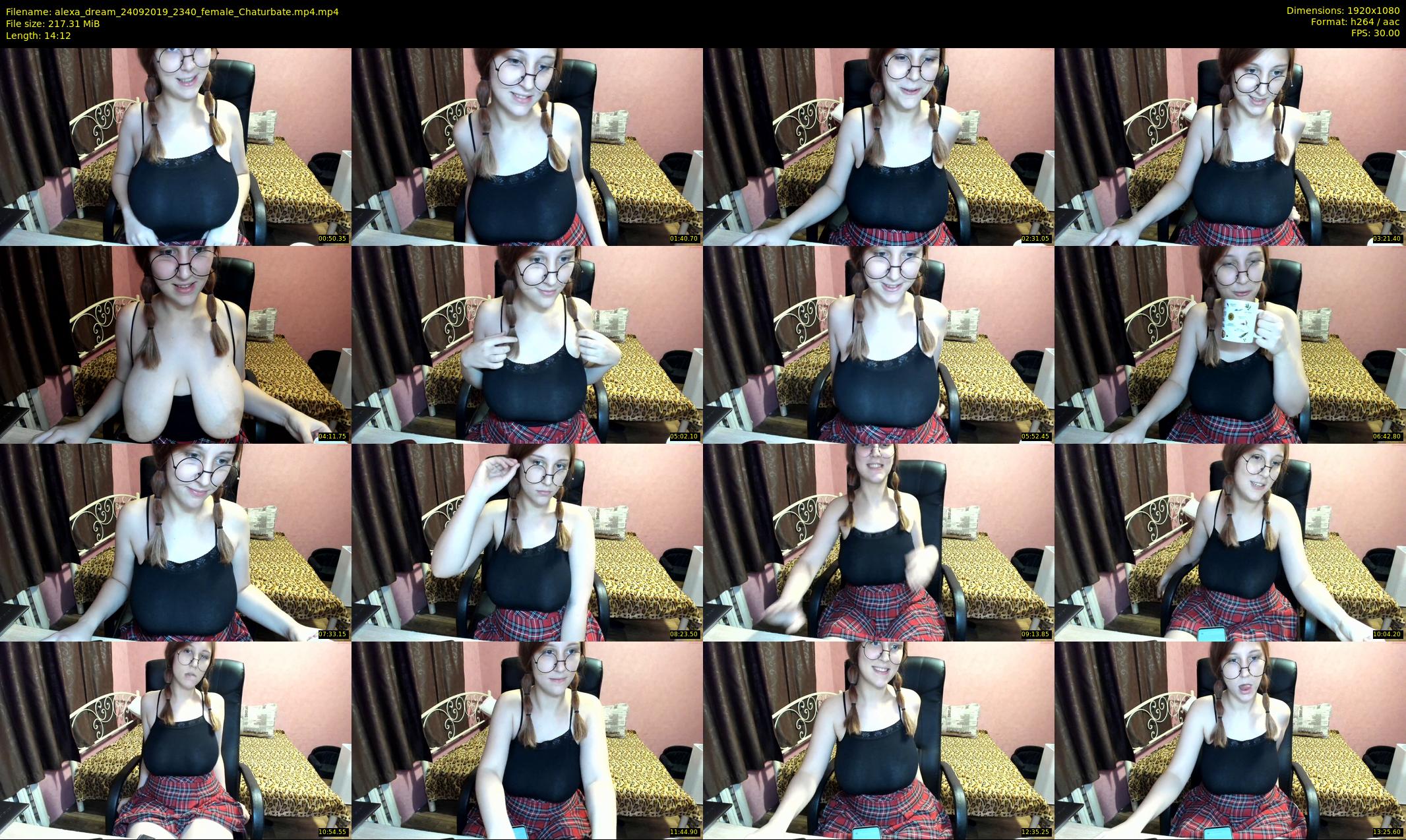 alexa_dream — 15 minute Chaturbate female cam show recording, 1080p, Sep 24, 2019