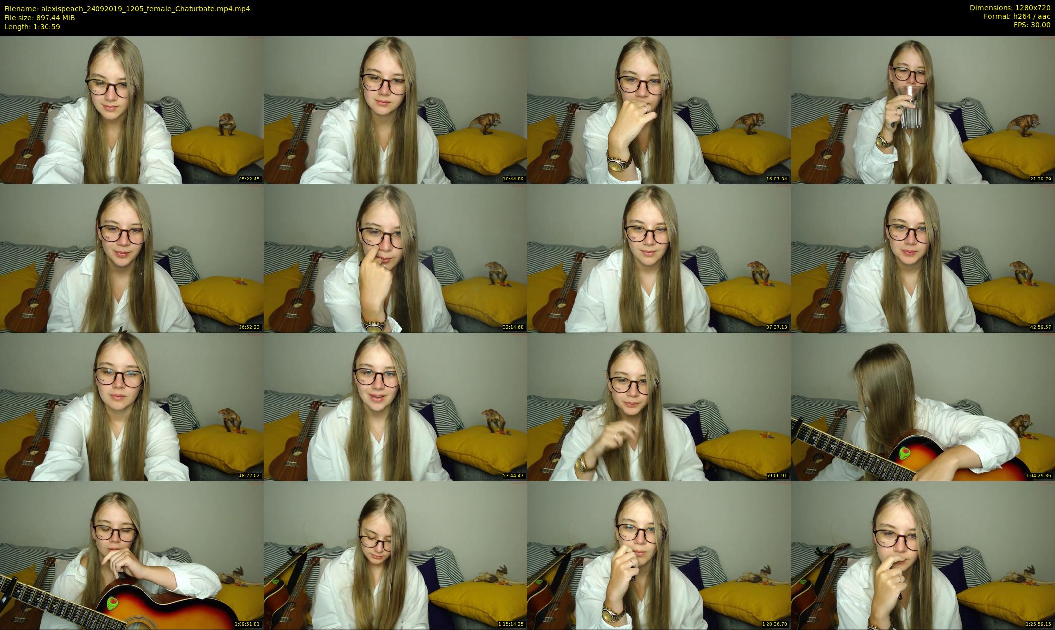 alexispeach — 91 minute Chaturbate female cam show recording, 720p, Sep 24, 2019
