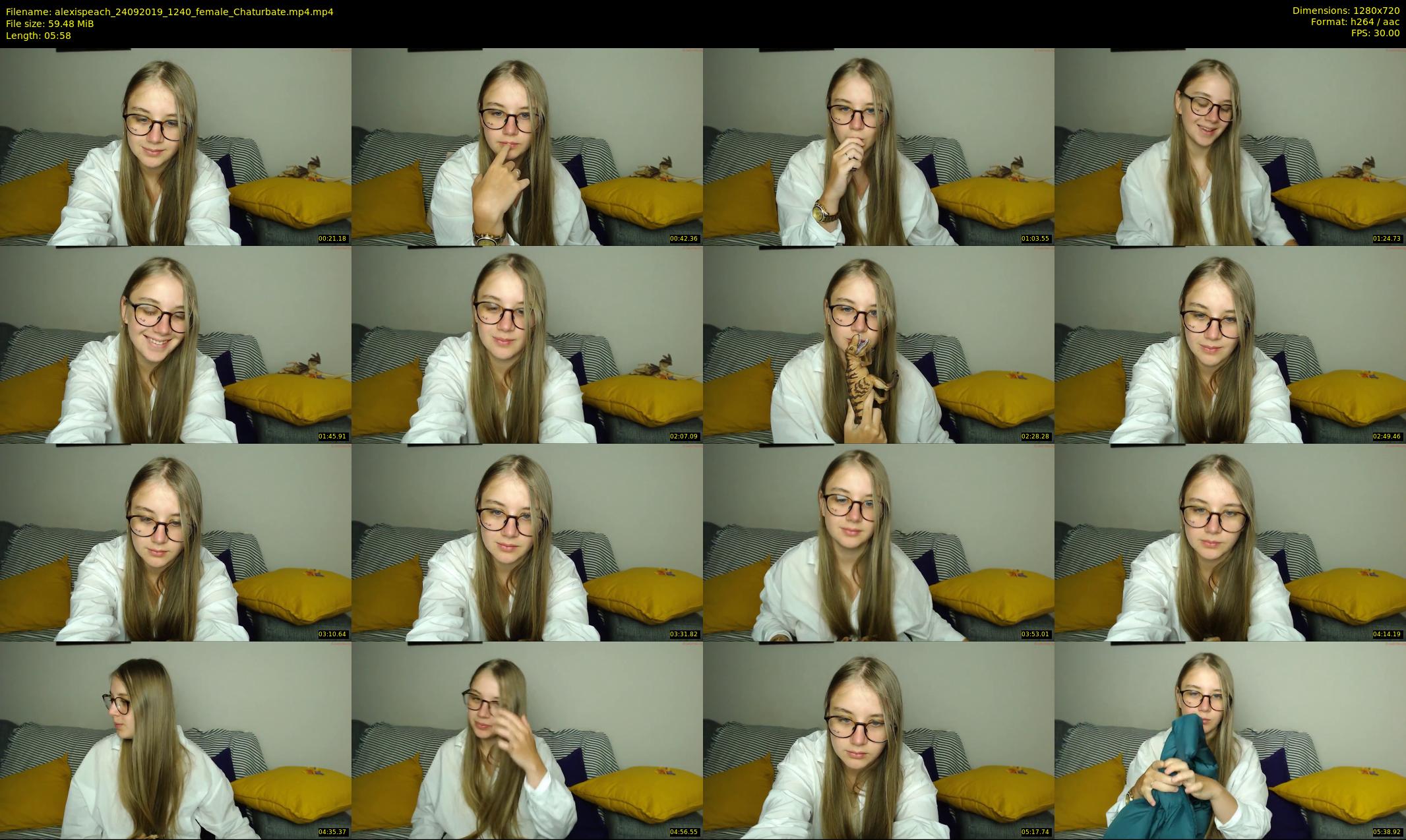 alexispeach — 6 minute Chaturbate female cam show recording, 720p, Sep 24, 2019