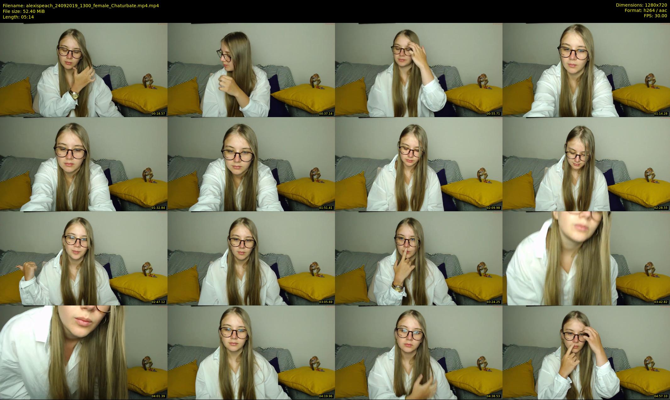 alexispeach — 6 minute Chaturbate female cam show recording, 720p, Sep 24, 2019