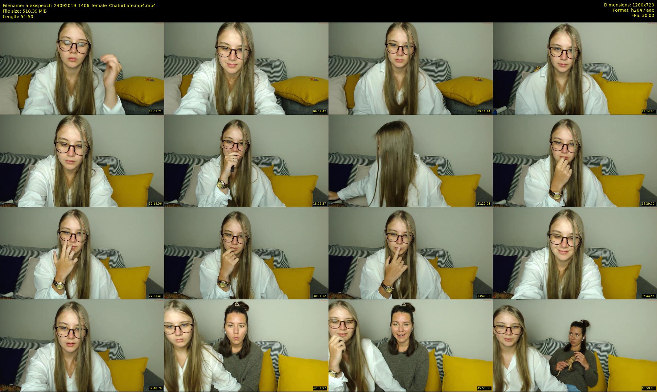 alexispeach — 52 minute Chaturbate female cam show recording, 720p, Sep 24, 2019