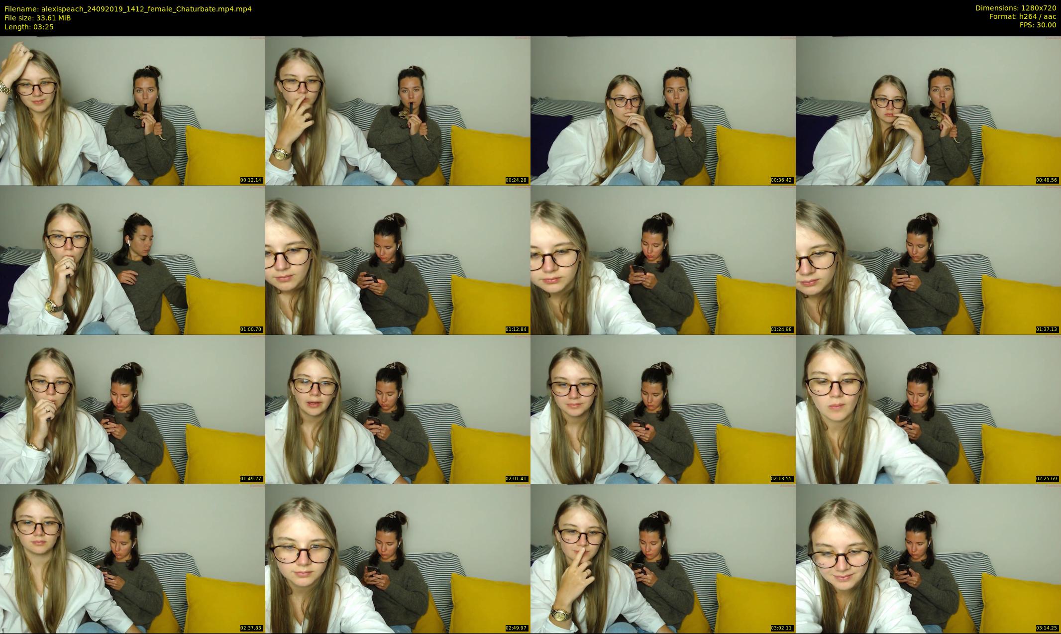 alexispeach — 4 minute Chaturbate female cam show recording, 720p, Sep 24, 2019