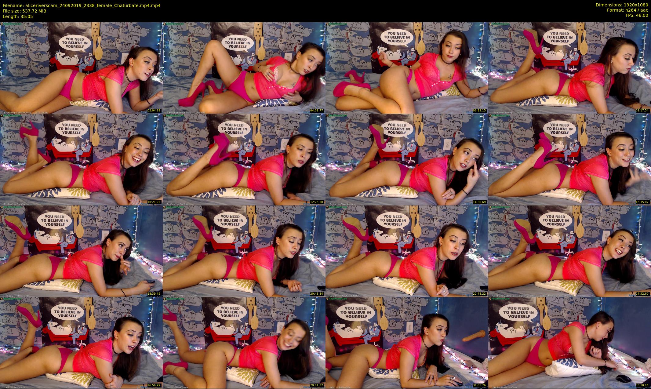aliceriverscam — 36 minute Chaturbate female cam show recording, 1080p, Sep 24, 2019