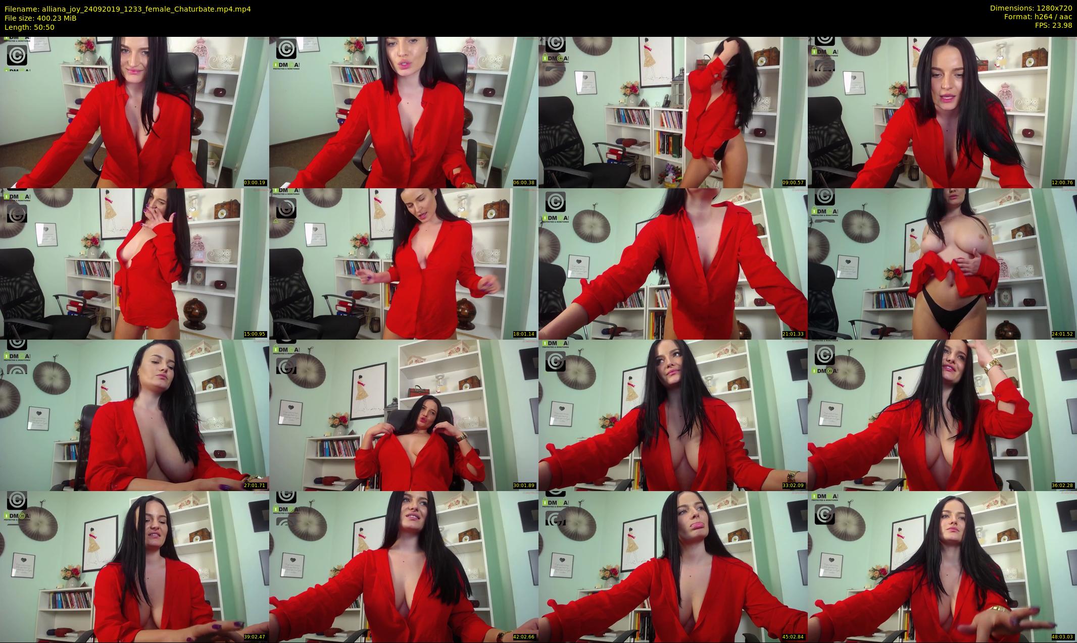 alliana_joy — 51 minute Chaturbate female cam show recording, 720p, Sep 24, 2019
