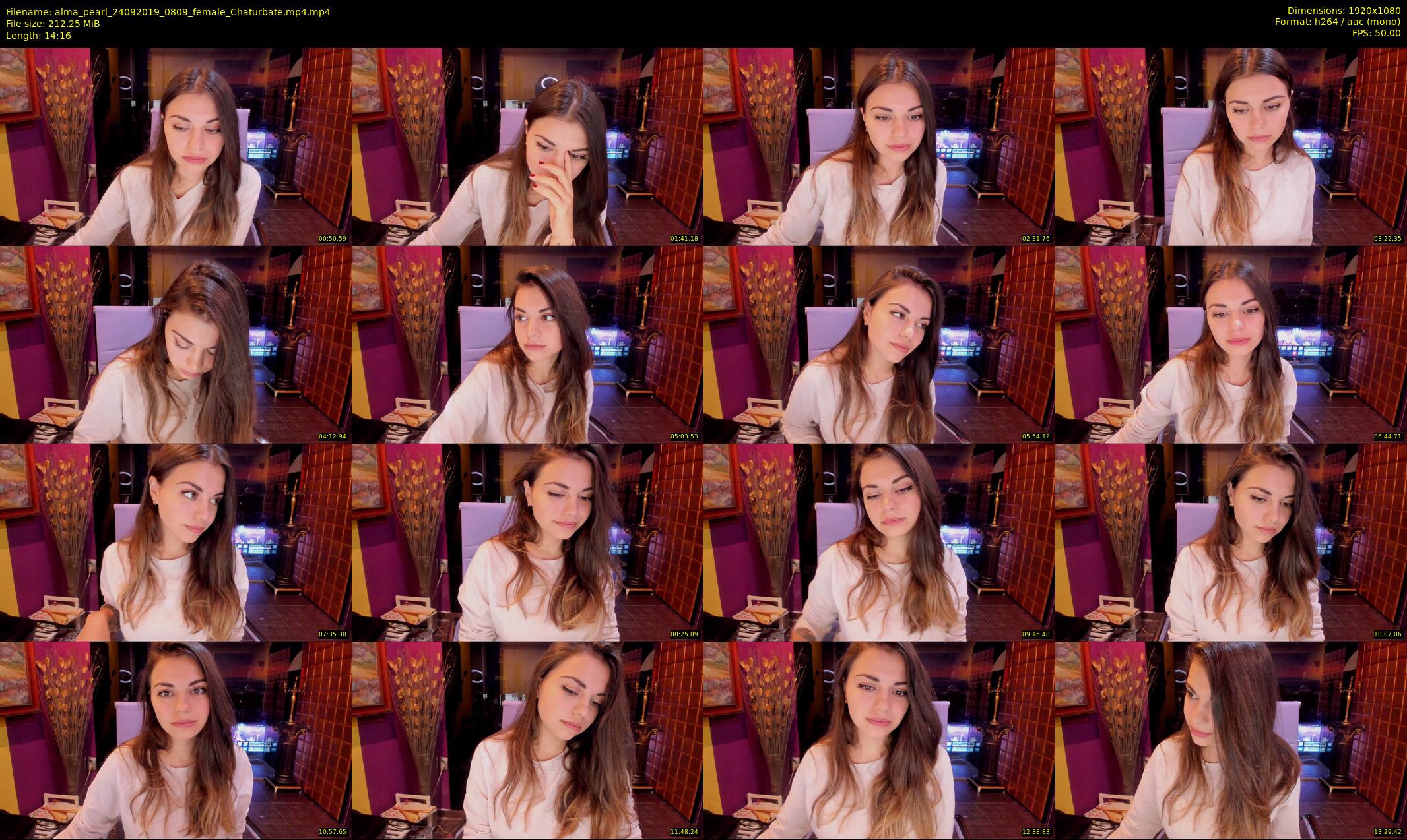 alma_pearl — 15 minute Chaturbate female cam show recording, 1080p, Sep 24, 2019