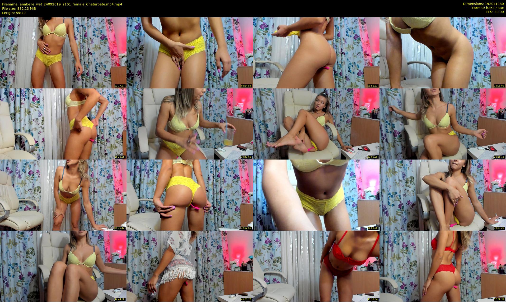 anabelle_wet — 56 minute Chaturbate female cam show recording, 1080p, Sep 24, 2019