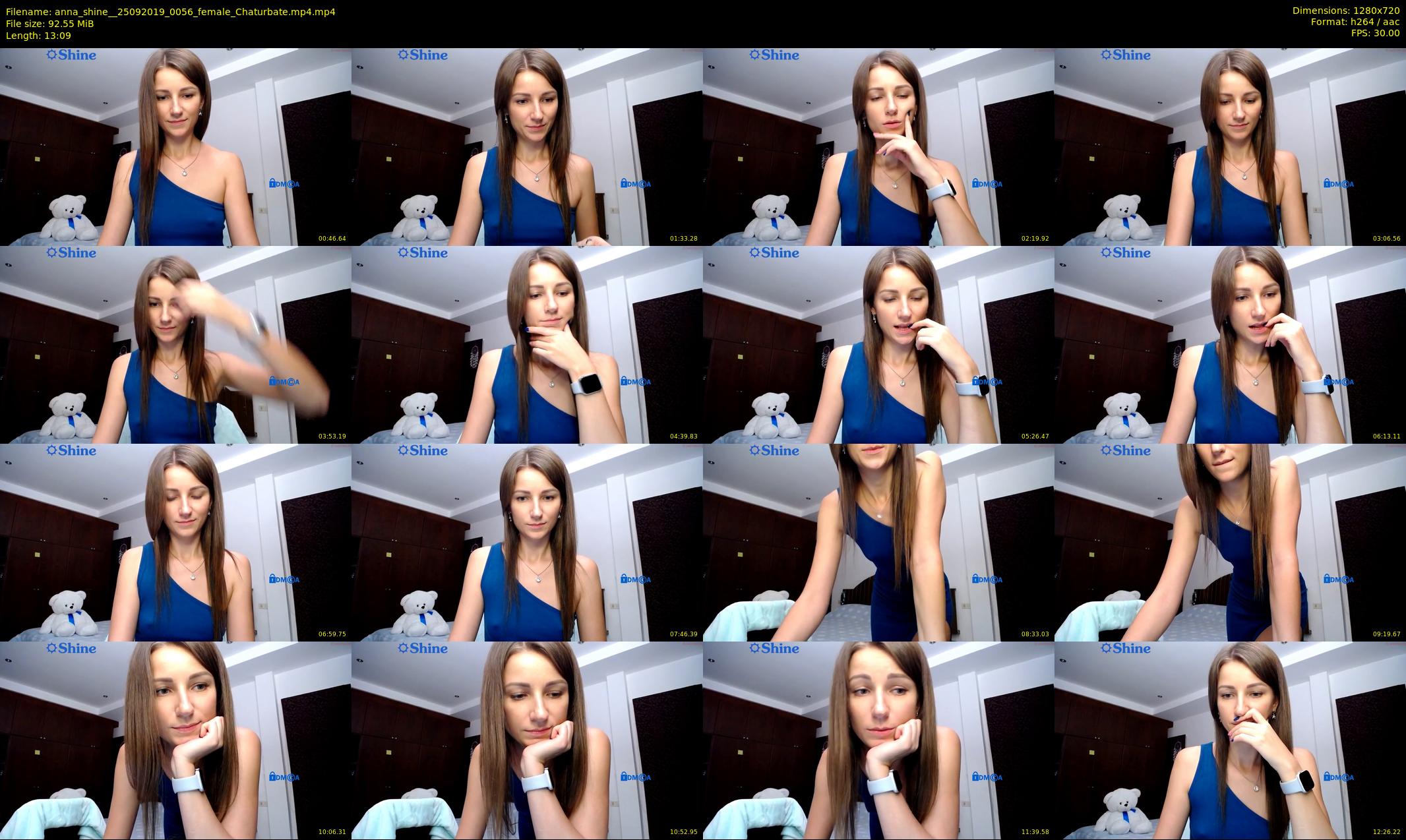 anna_shine_ — 14 minute Chaturbate female cam show recording, 720p, Sep 25, 2019