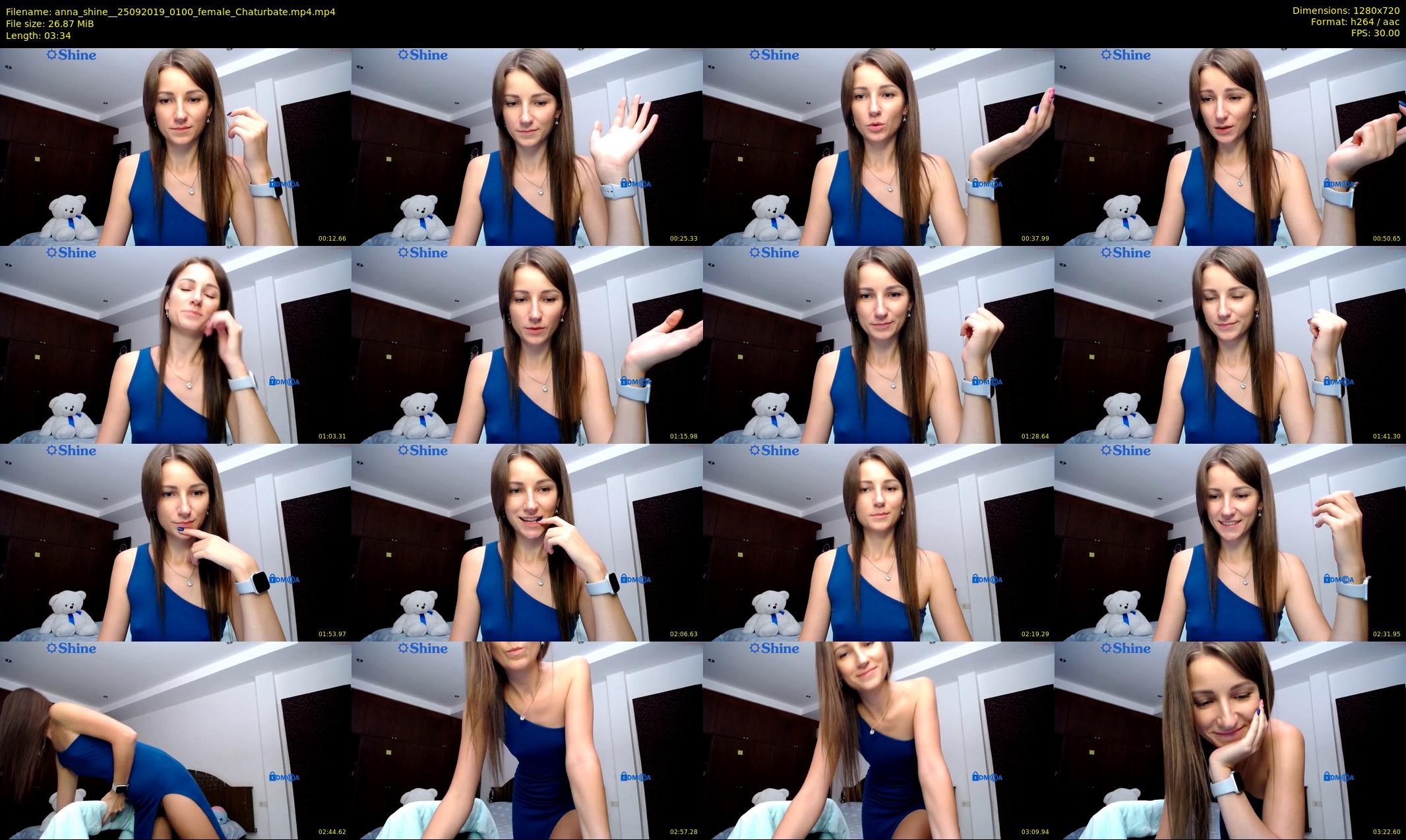 anna_shine_ — 4 minute Chaturbate female cam show recording, 720p, Sep 25, 2019