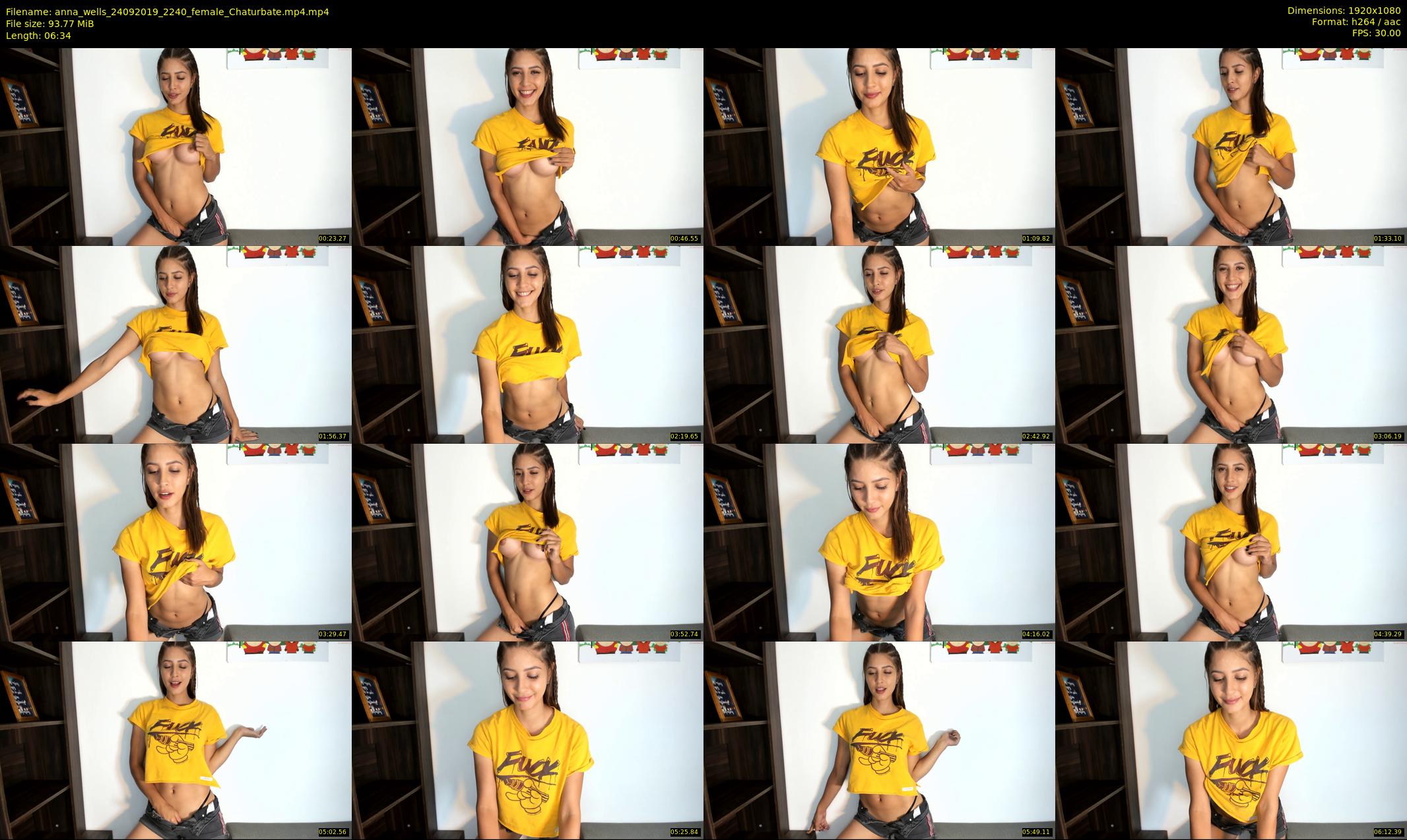 anna_wells — 7 minute Chaturbate female cam show recording, 1080p, Sep 24, 2019