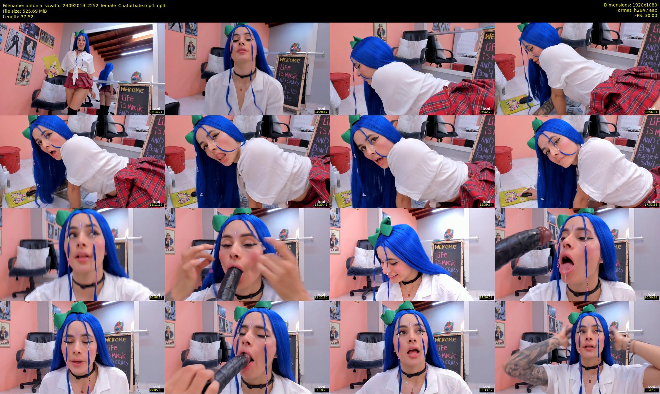 antonia_savatto — 38 minute Chaturbate female cam show recording, 1080p, Sep 24, 2019