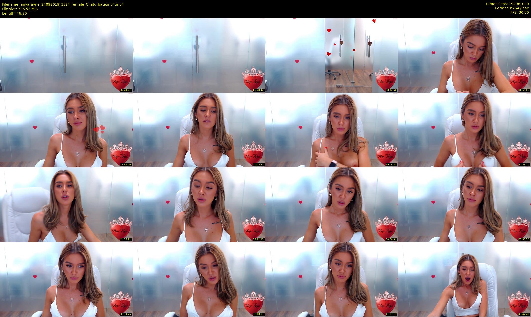 anyarayne — 47 minute Chaturbate female cam show recording, 1080p, Sep 24, 2019