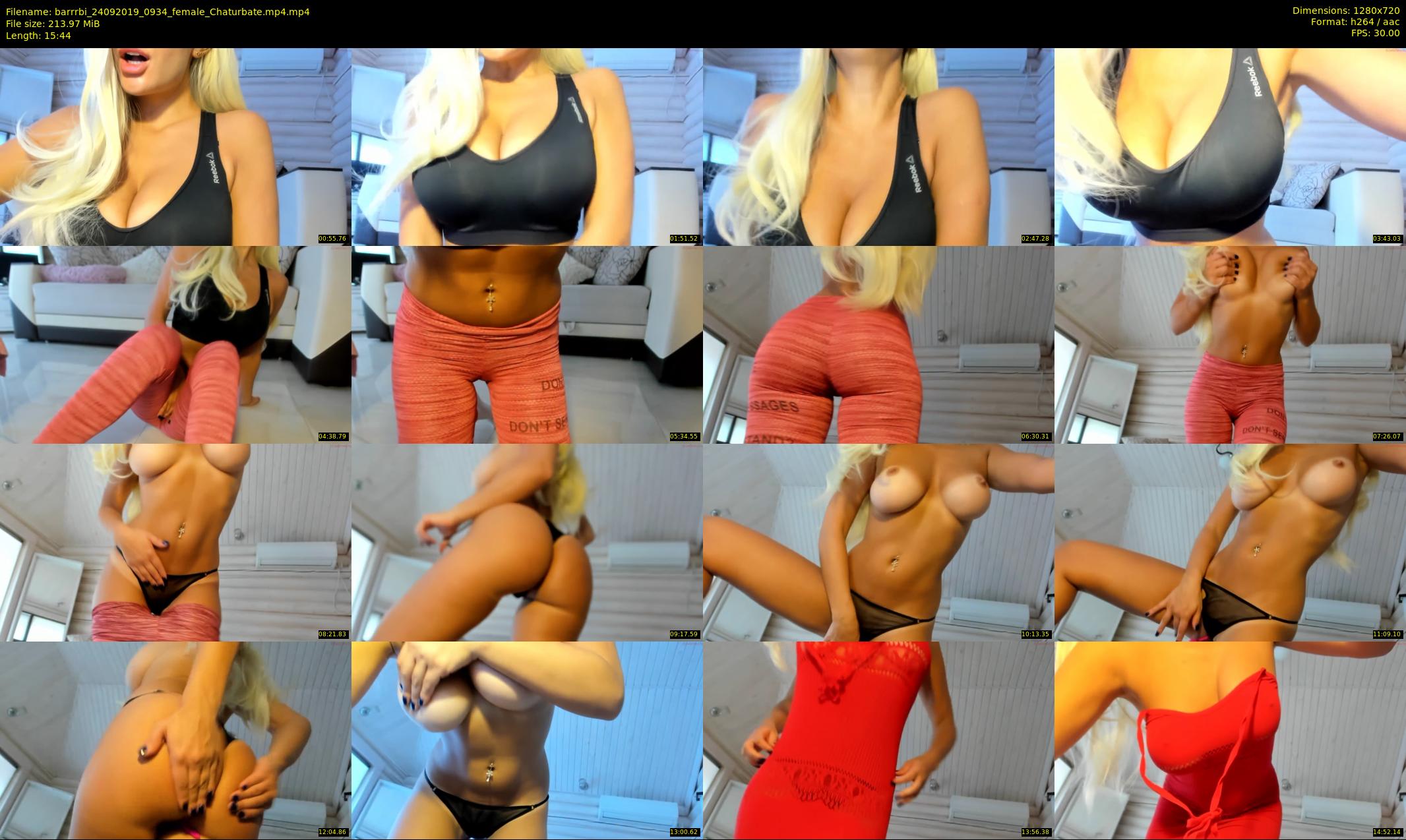 barrrbi — 16 minute Chaturbate female cam show recording, 720p, Sep 24, 2019