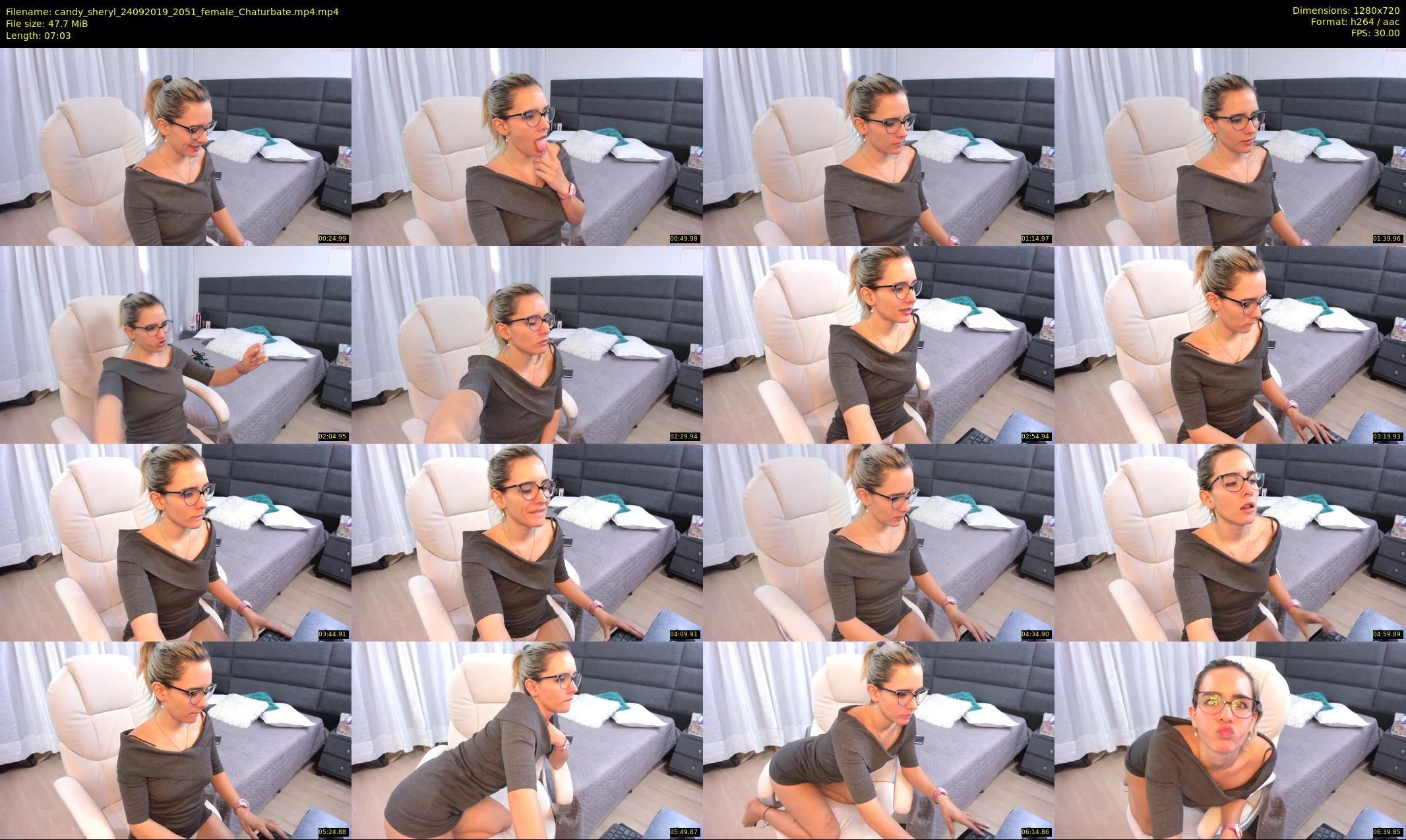 candy_sheryl — 8 minute Chaturbate female cam show recording, 720p, Sep 24, 2019