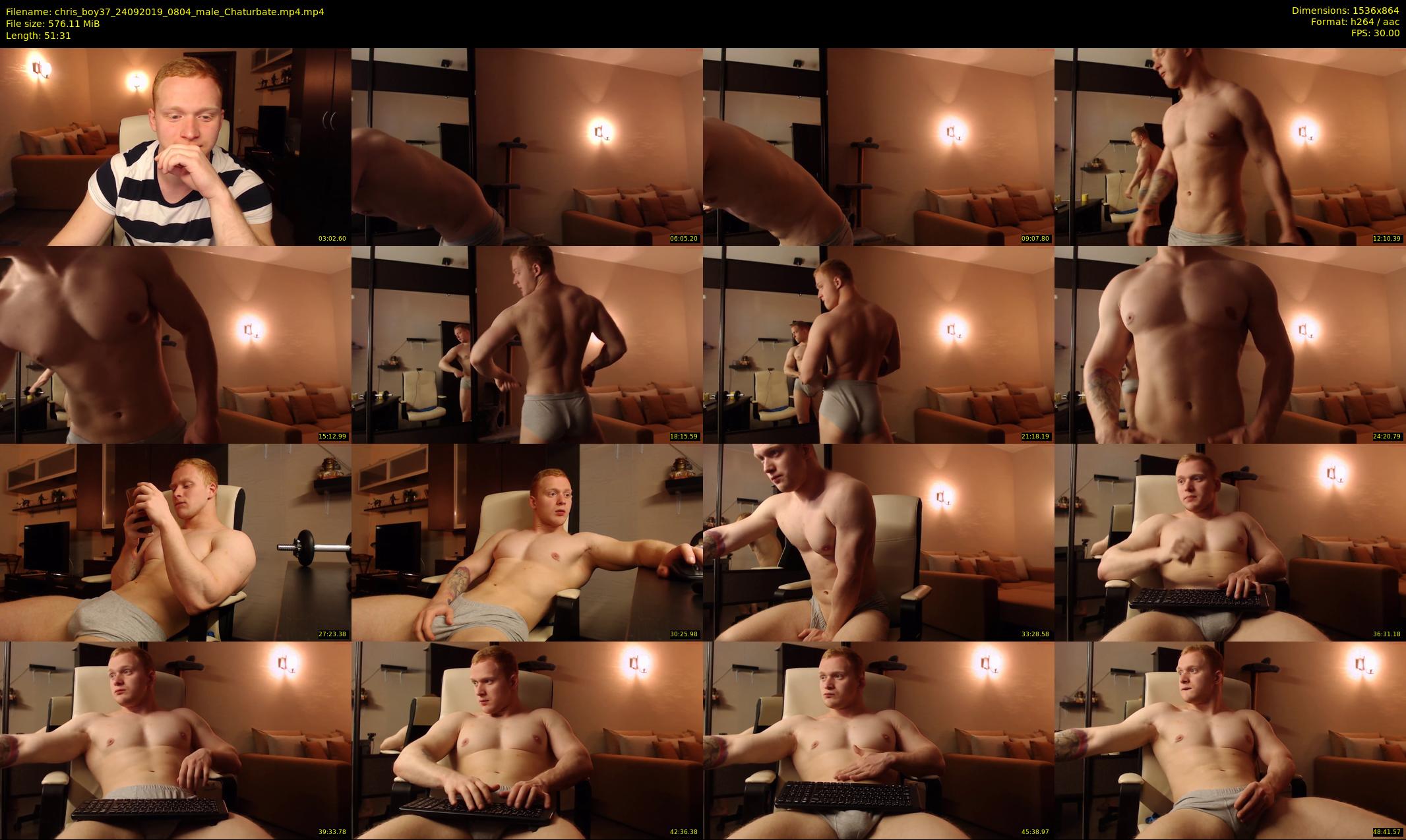 chris_boy37 — 52 minute Chaturbate male cam show recording, 720p, Sep 24, 2019
