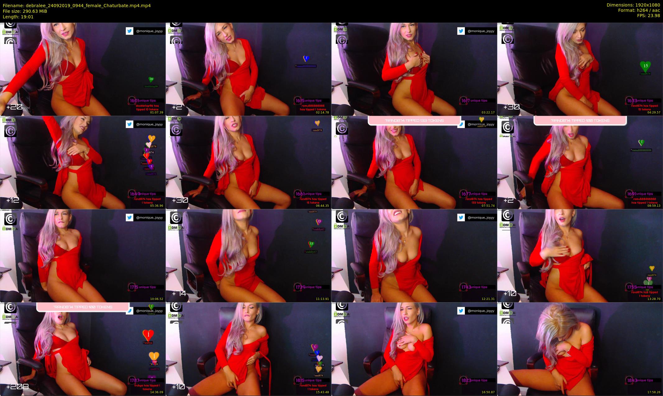 debralee — 20 minute Chaturbate female cam show recording, 1080p, Sep 24, 2019