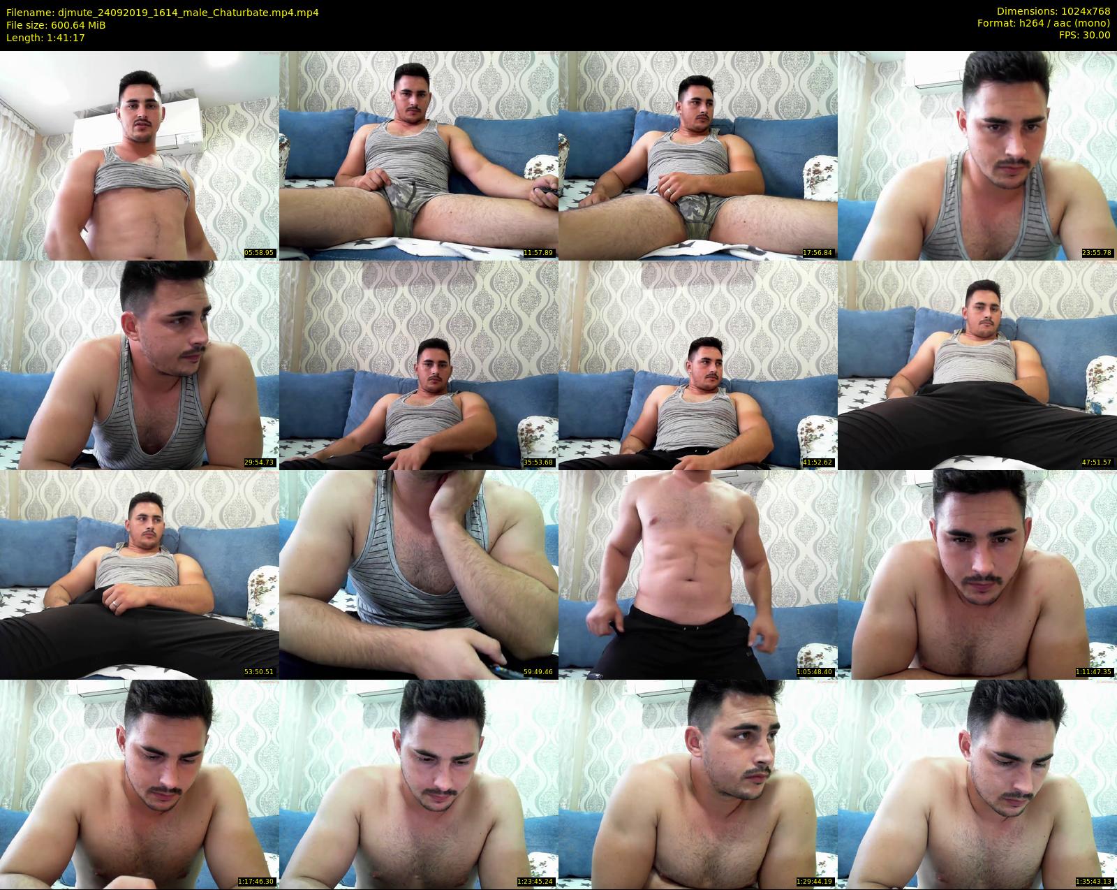 djmute — 102 minute Chaturbate male cam show recording, 720p, Sep 24, 2019