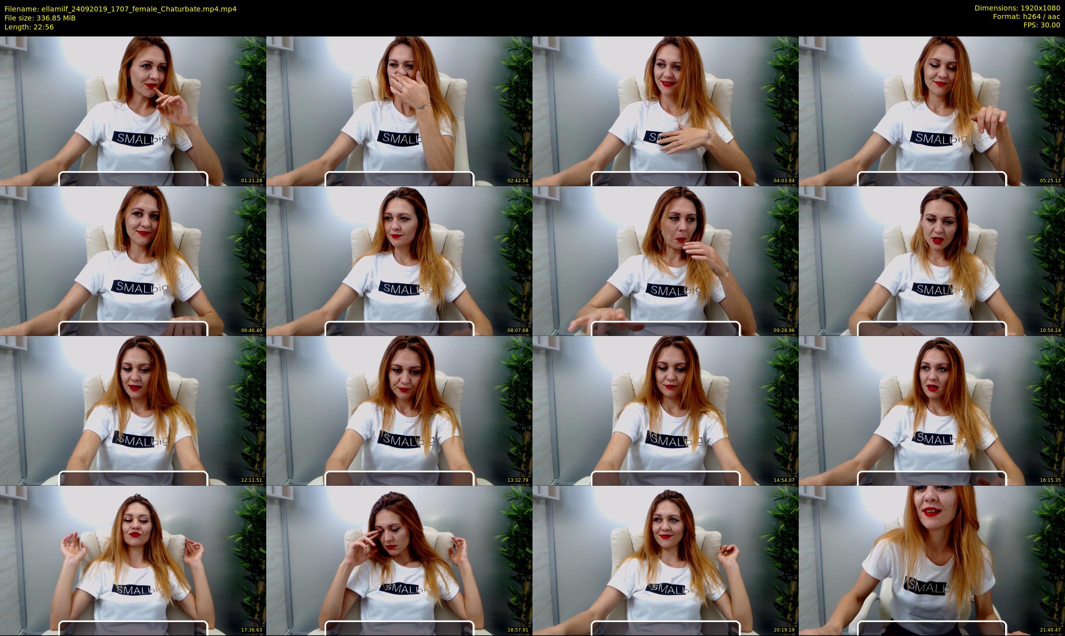 ellamilf — 23 minute Chaturbate female cam show recording, 1080p, Sep 24, 2019