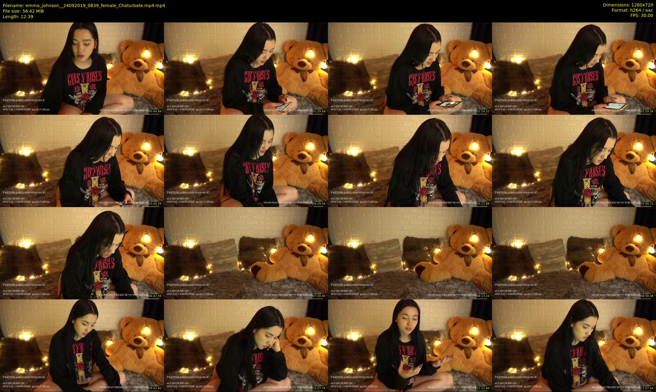 emma_johnson_ — 13 minute Chaturbate female cam show recording, 720p, Sep 24, 2019