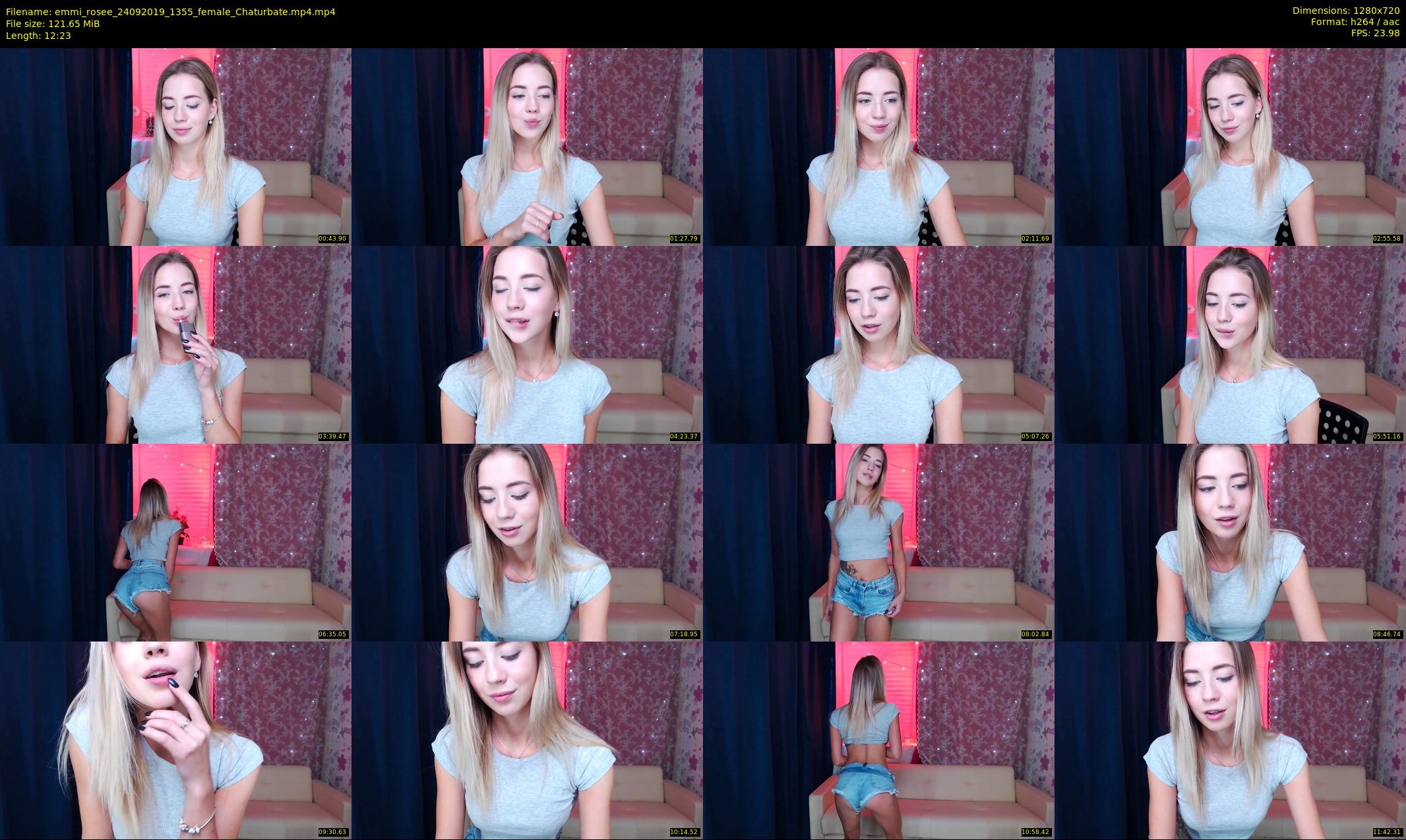 emmi_rosee — 13 minute Chaturbate female cam show recording, 720p, Sep 24, 2019