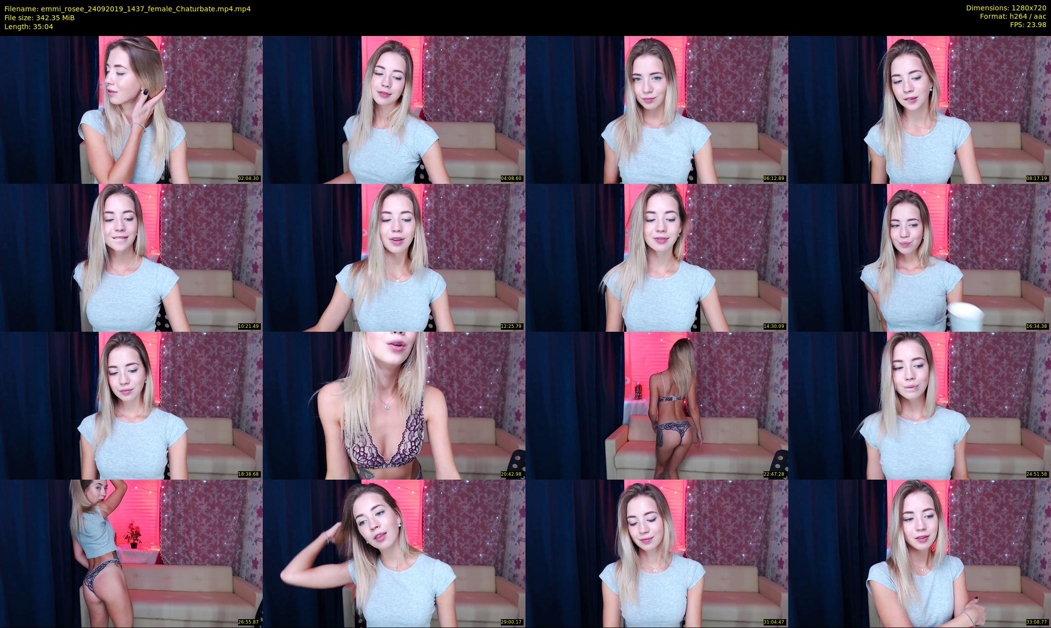 emmi_rosee — 36 minute Chaturbate female cam show recording, 720p, Sep 24, 2019