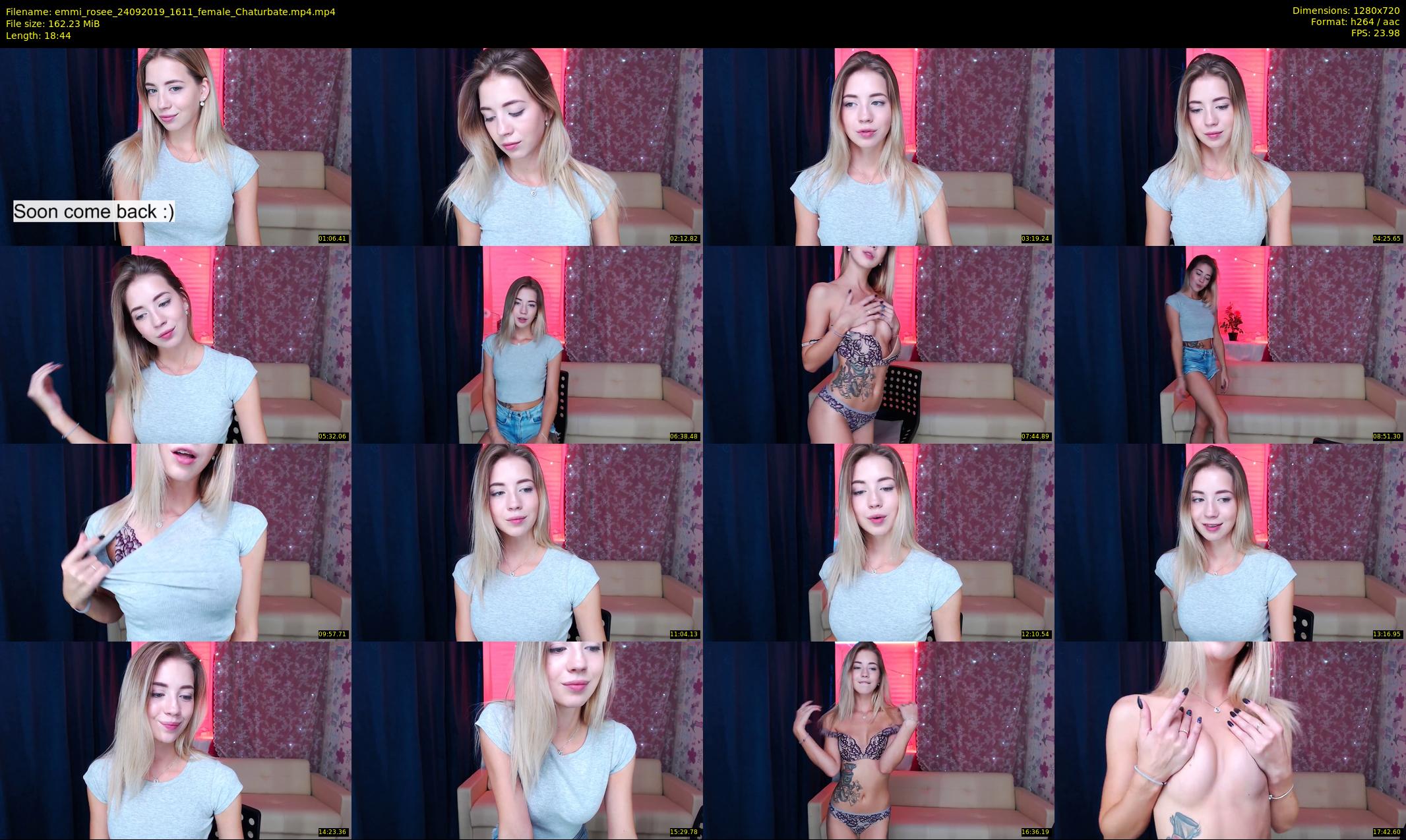 emmi_rosee — 19 minute Chaturbate female cam show recording, 720p, Sep 24, 2019