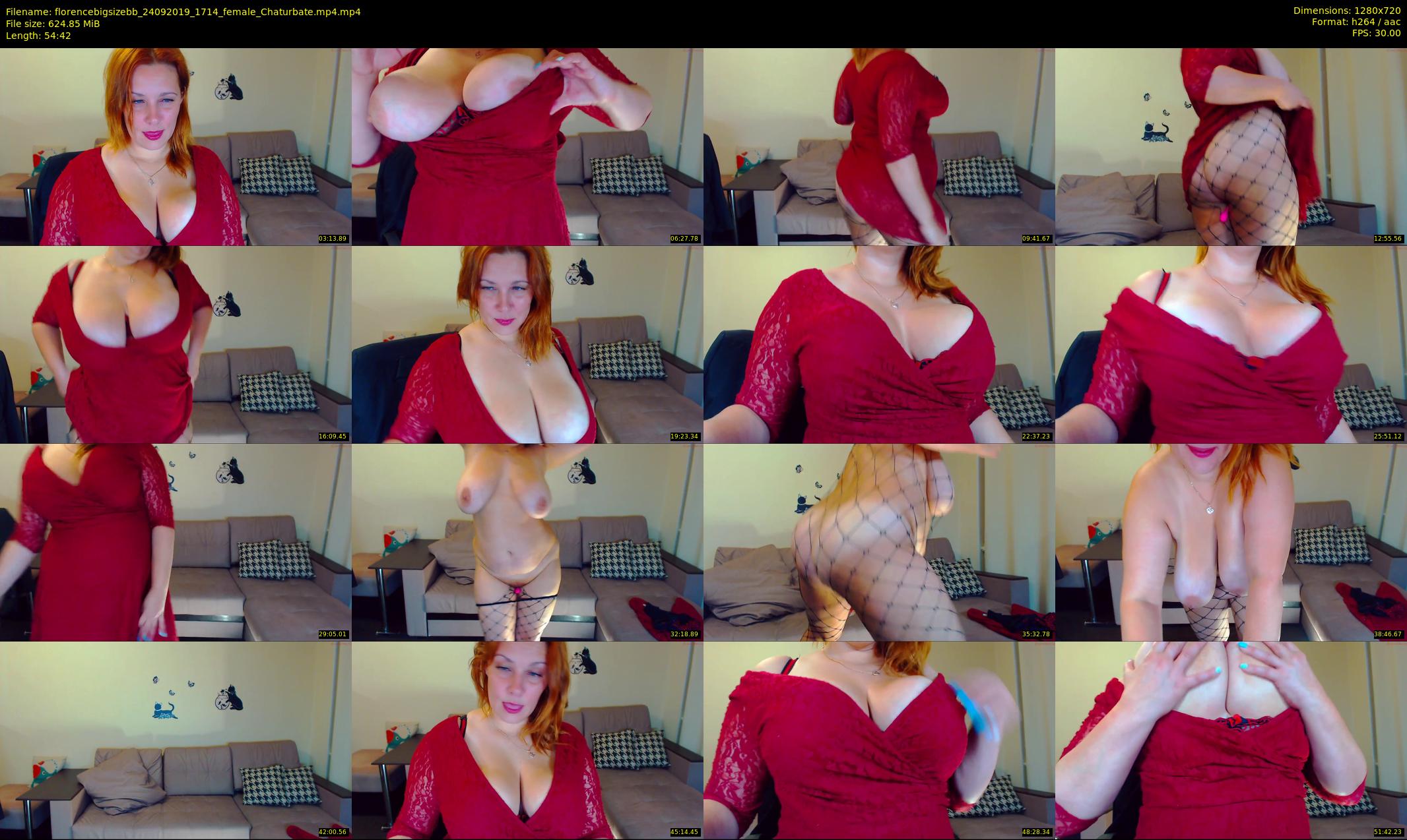 florencebigsizebb — 55 minute Chaturbate female cam show recording, 720p, Sep 24, 2019