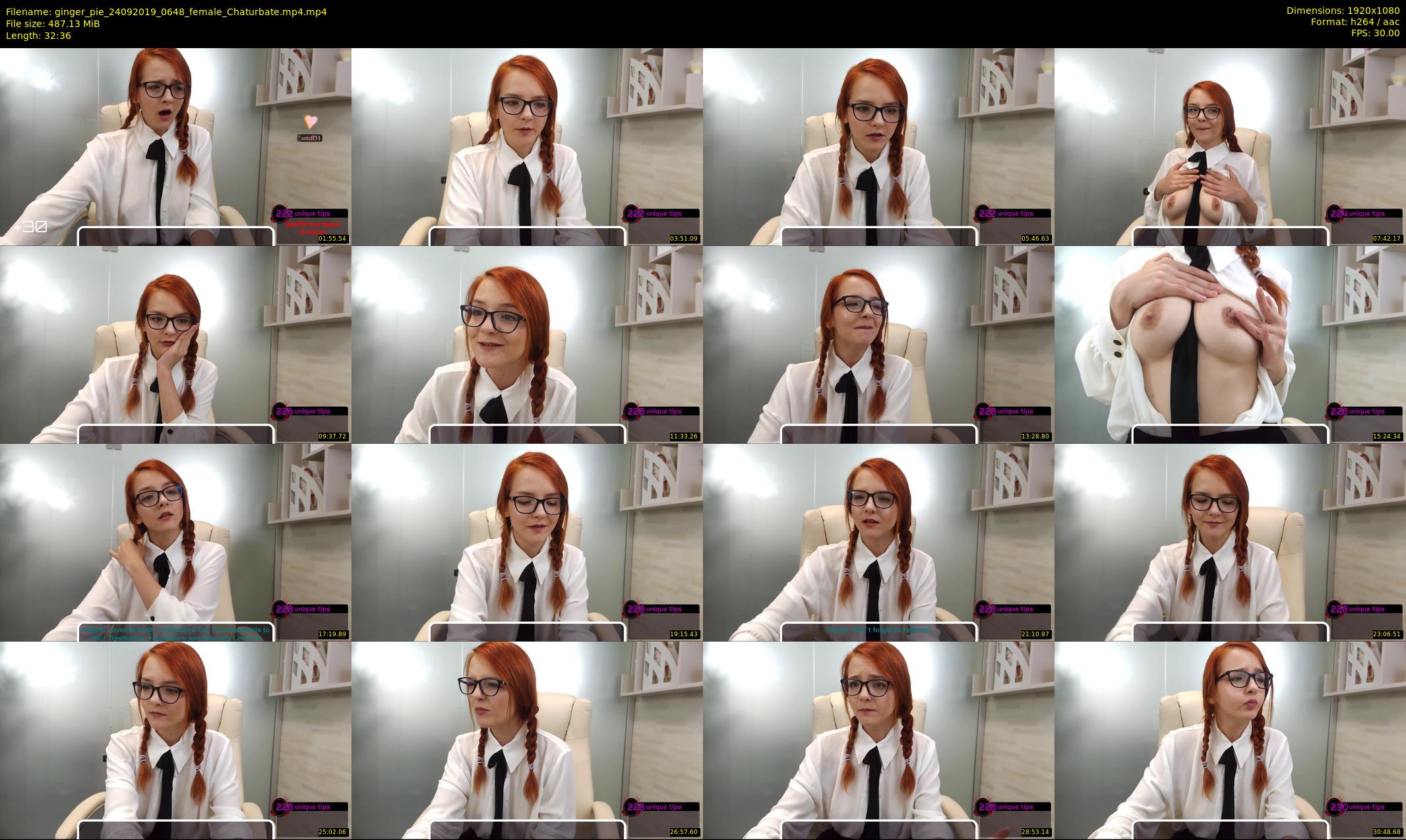 ginger_pie — 33 minute Chaturbate female cam show recording, 1080p, Sep 24, 2019